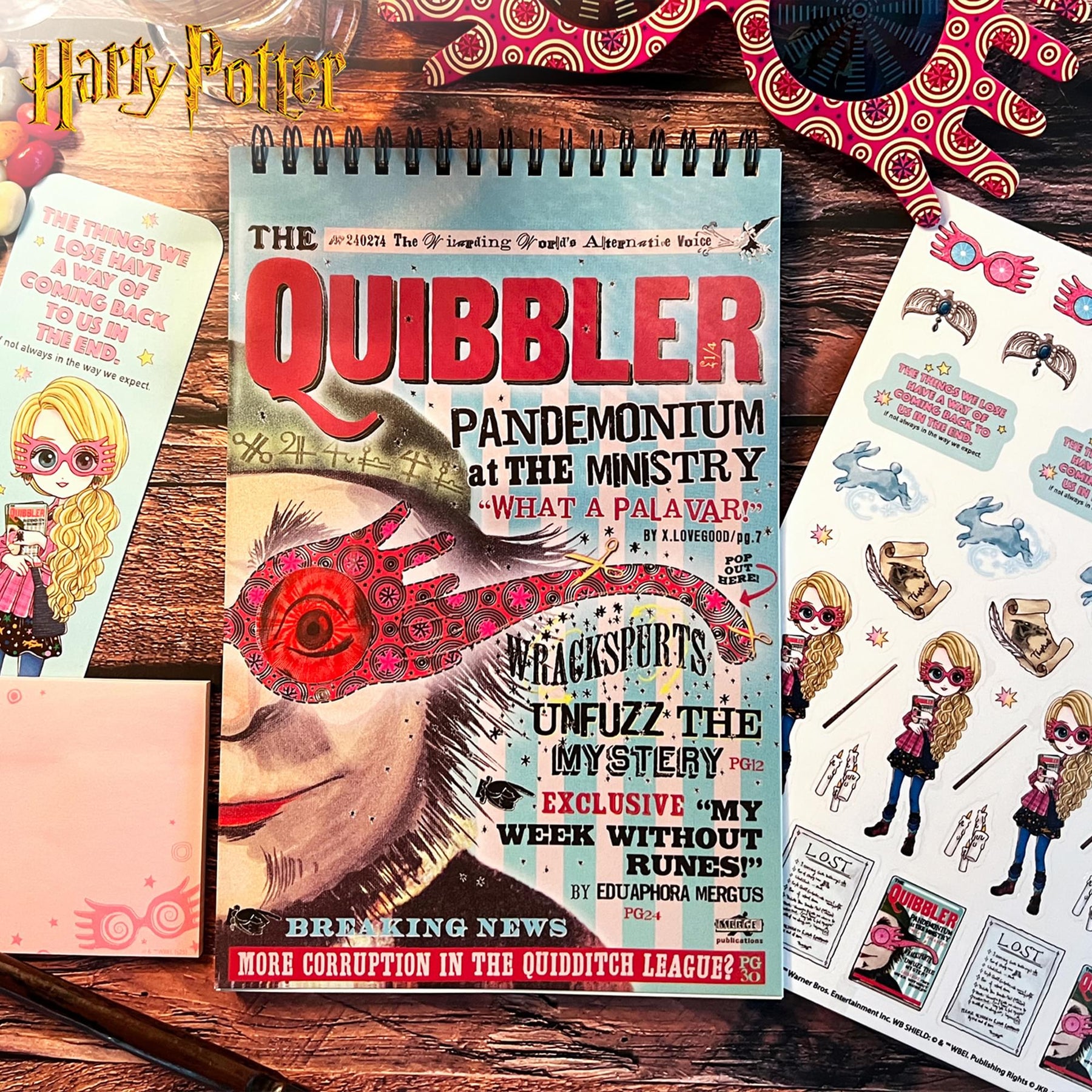 Harry Potter The Quibbler Stationery Gift Set