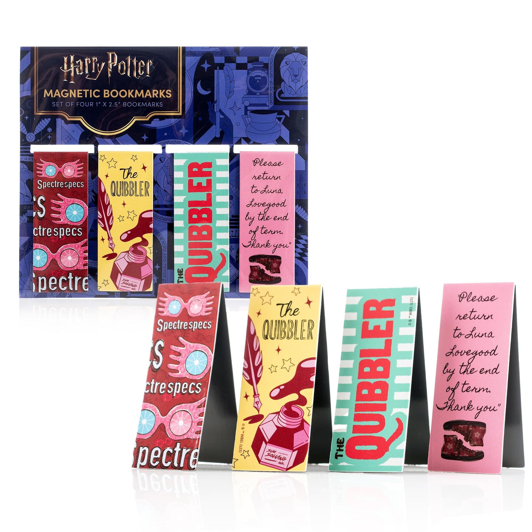 Harry Potter The Quibbler Magnetic Bookmark Set Of 4