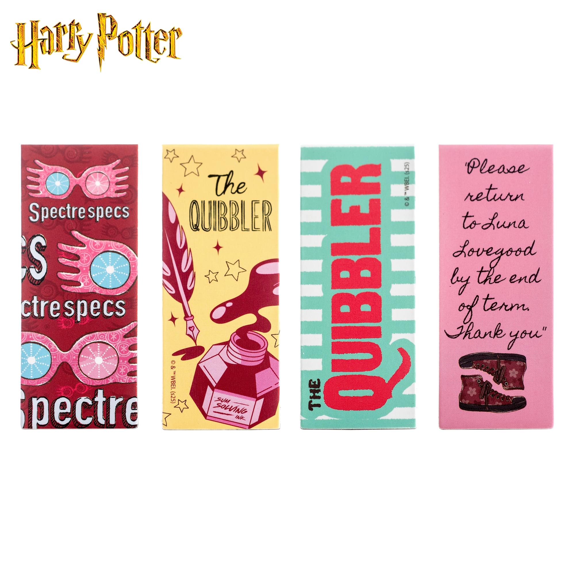 Harry Potter The Quibbler Magnetic Bookmark Set Of 4