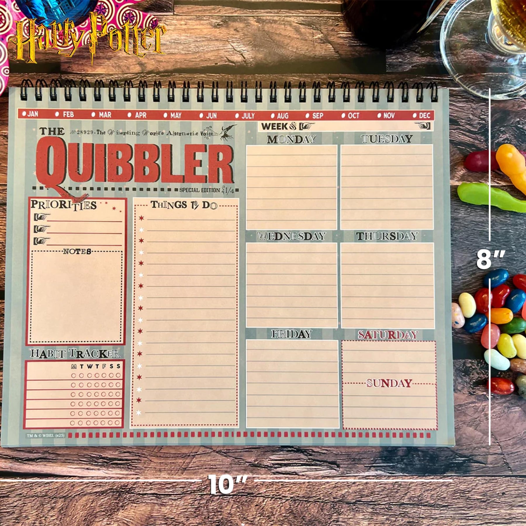 Harry Potter The Quibbler Weekly Planning Pad