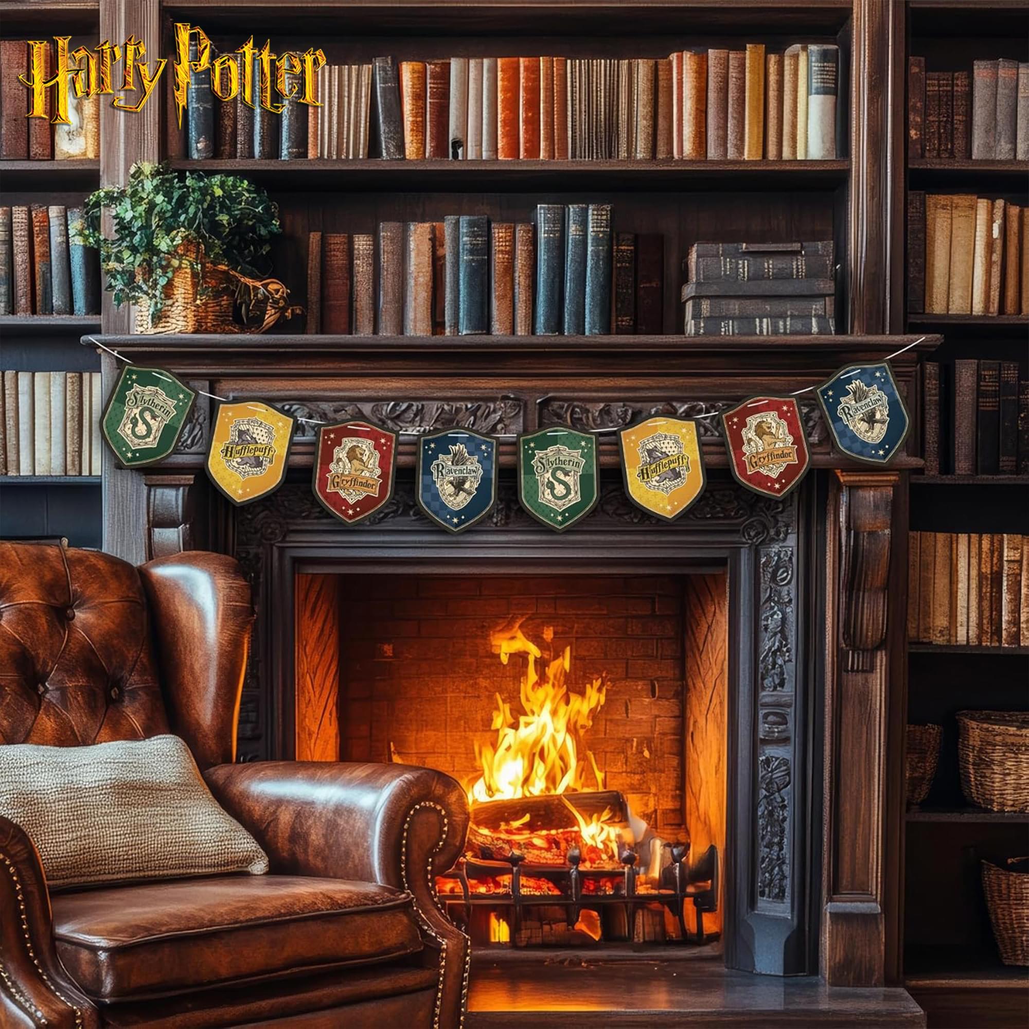 Harry Potter Hogwarts House Pride Hanging Cardstock Banners | 32 Pieces