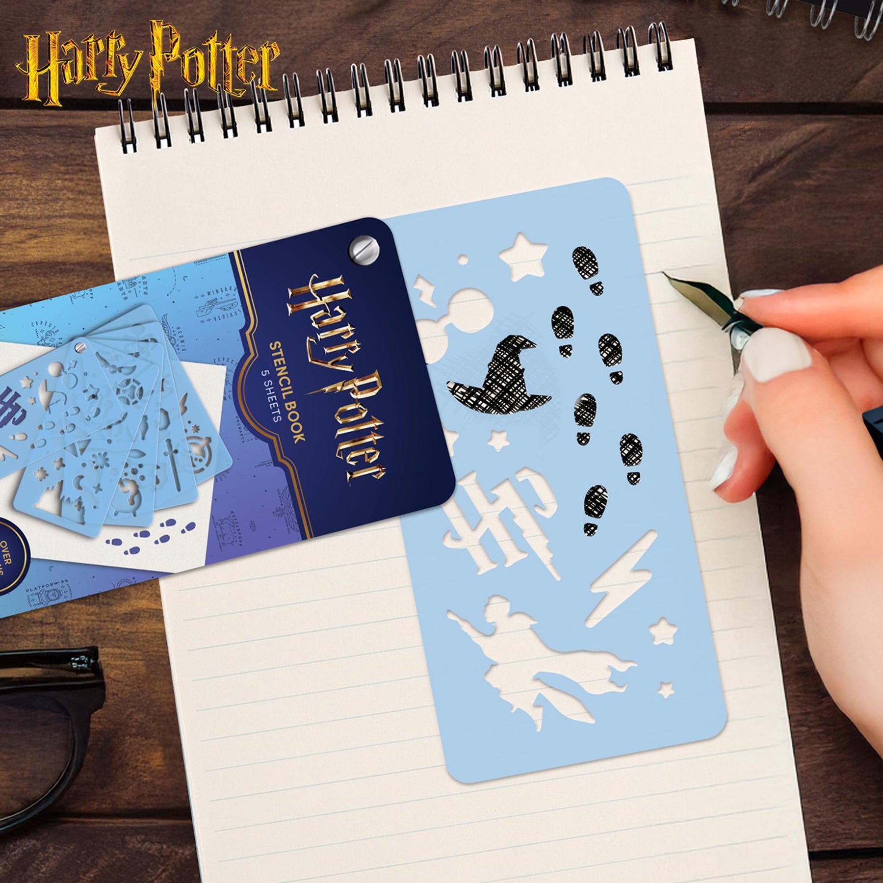 Harry Potter 5-Page Stencil Book