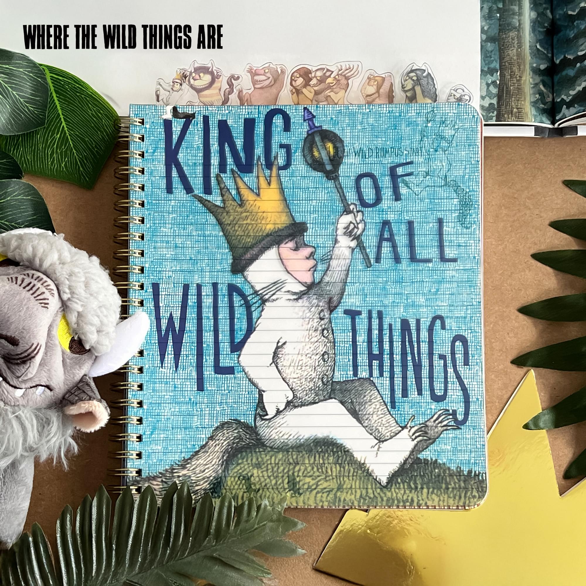 Where The Wild Things Are 8 x 7 Inch 6-Tabbed Spiral Journal | 144 Pages