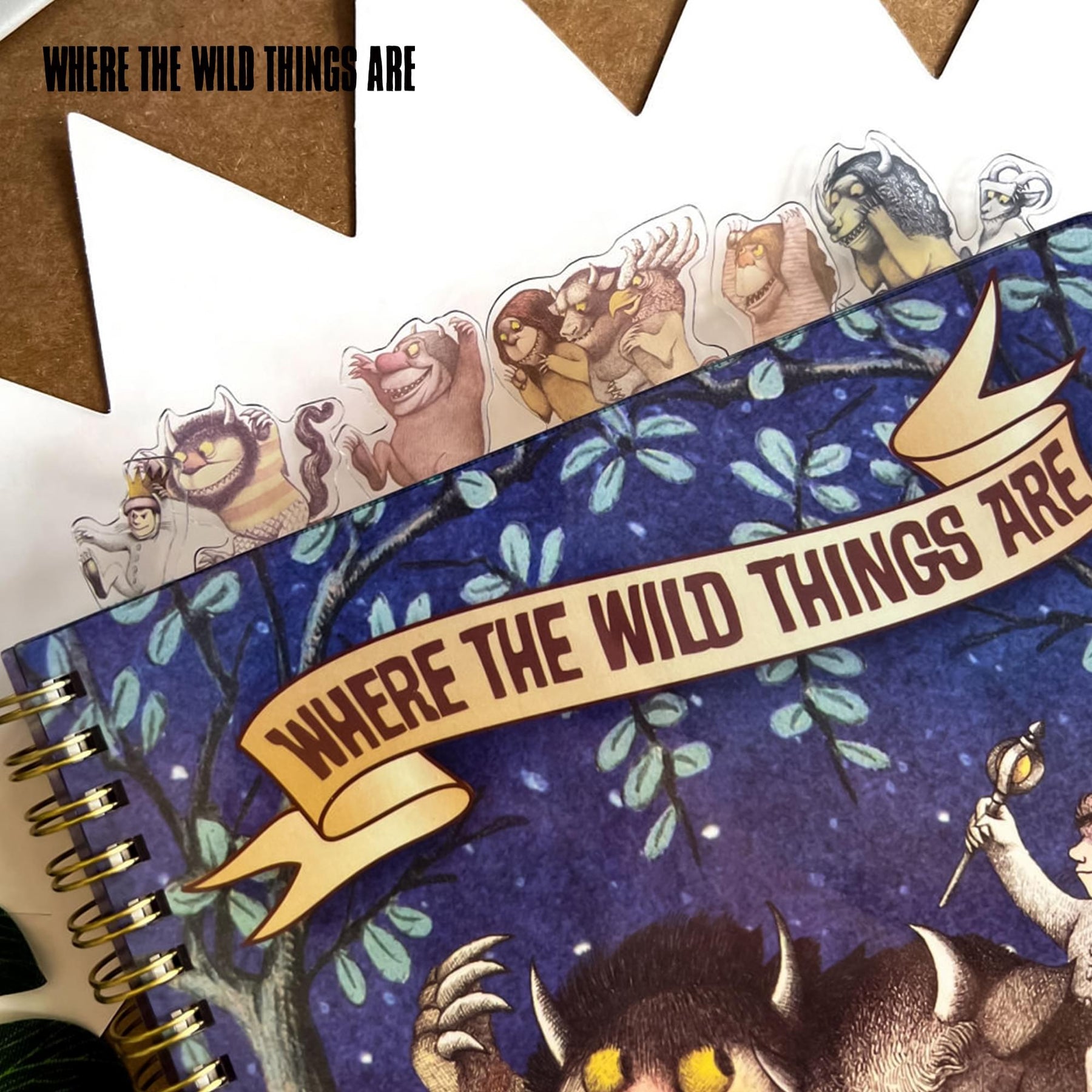 Where The Wild Things Are 8 x 7 Inch 6-Tabbed Spiral Journal | 144 Pages