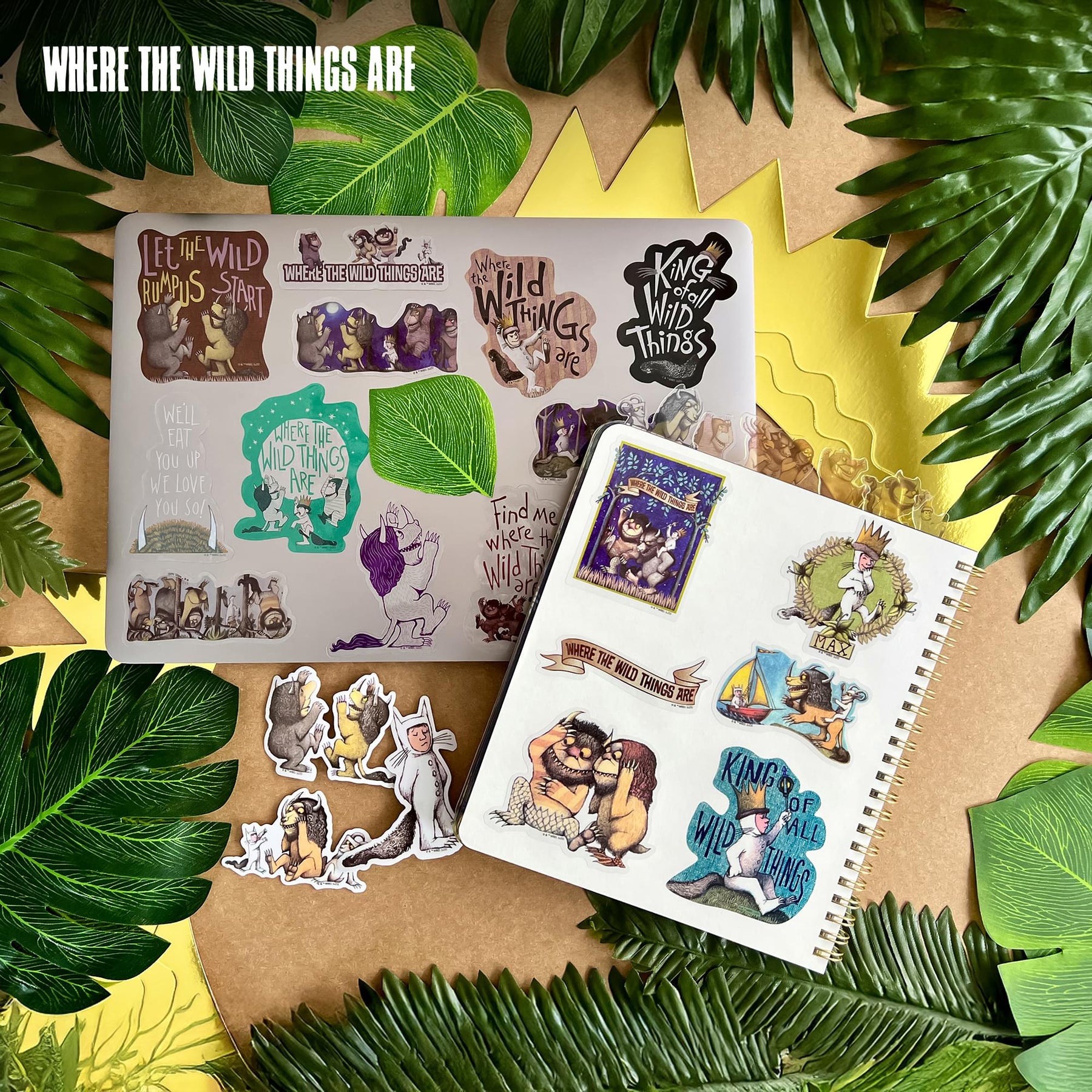 Where the Wild Things Are Clear Vinyl Decal 60-Pack