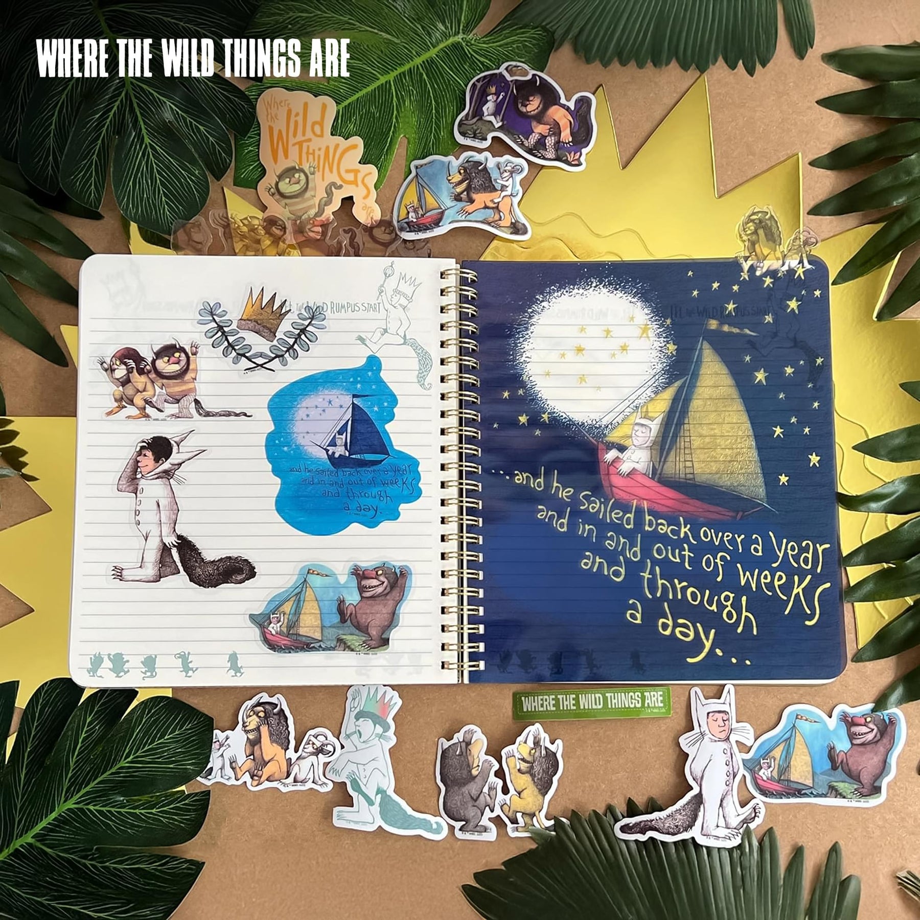 Where the Wild Things Are Clear Vinyl Decal 60-Pack