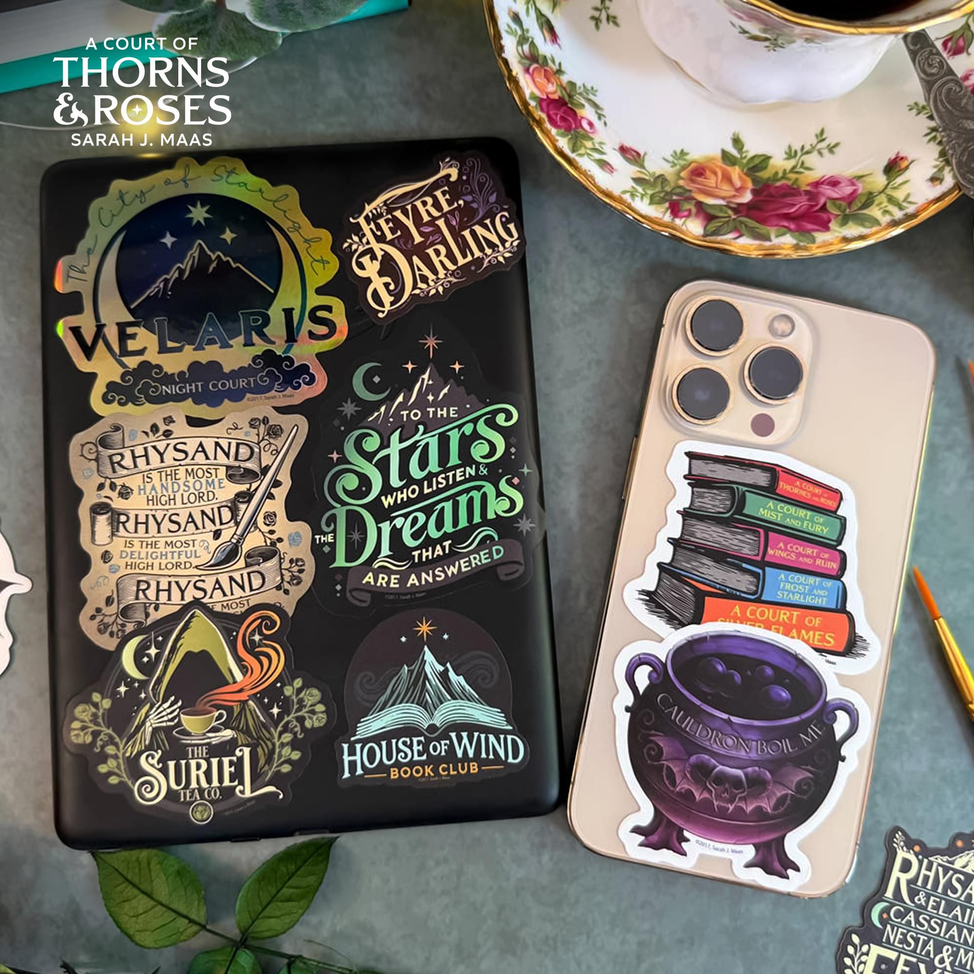 A Court Of Thorns and Roses Vinyl Decal 10-Pack