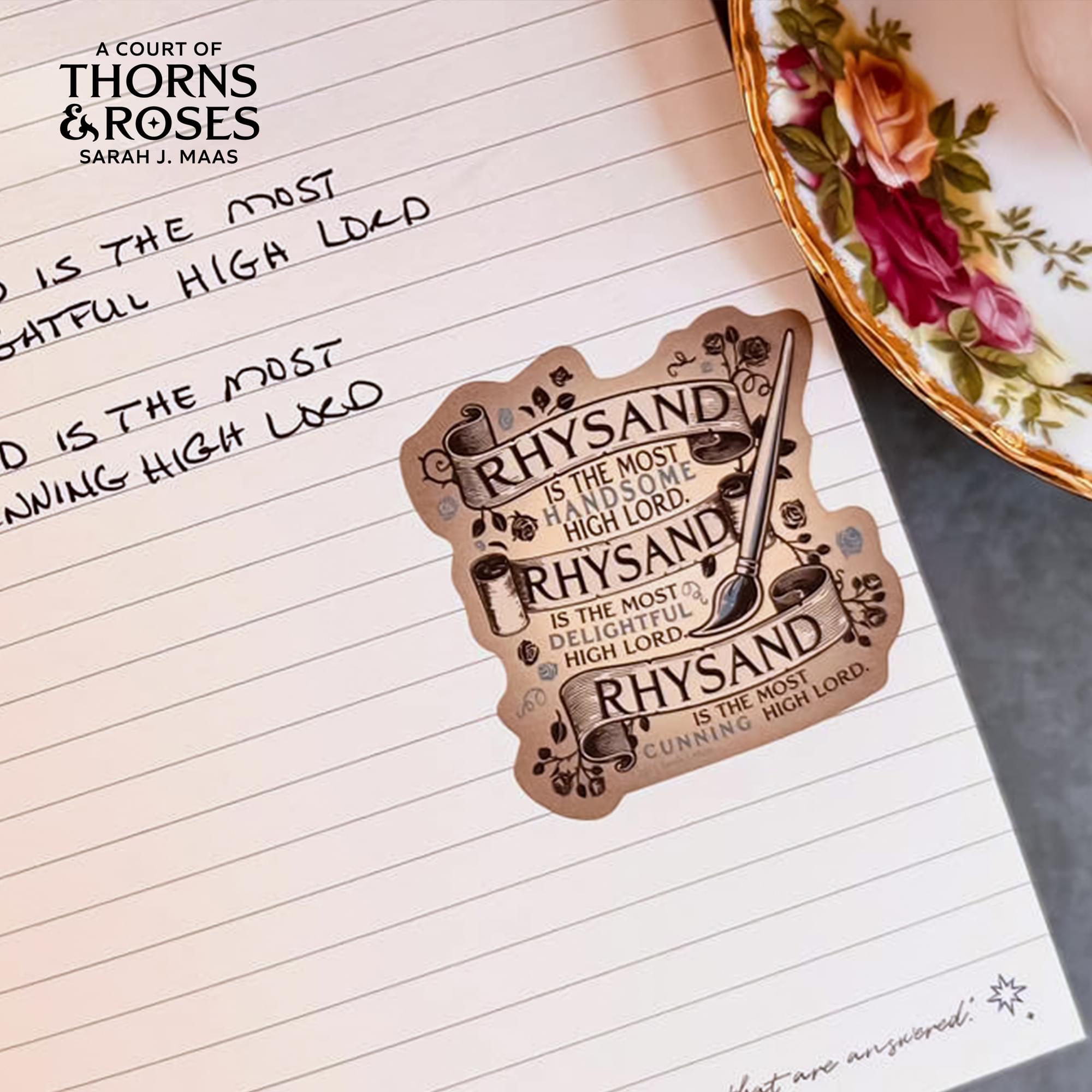 A Court Of Thorns and Roses Vinyl Decal 10-Pack