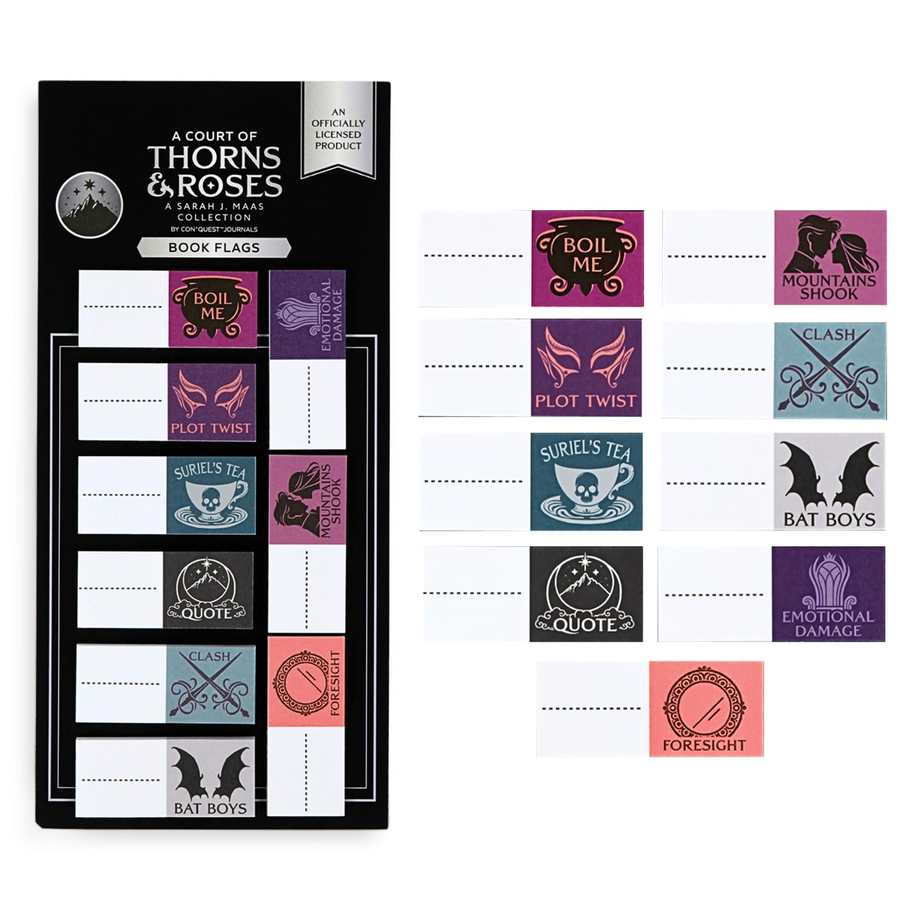 A Court Of Thorns and Roses Annotation Book Flag Set Of 30