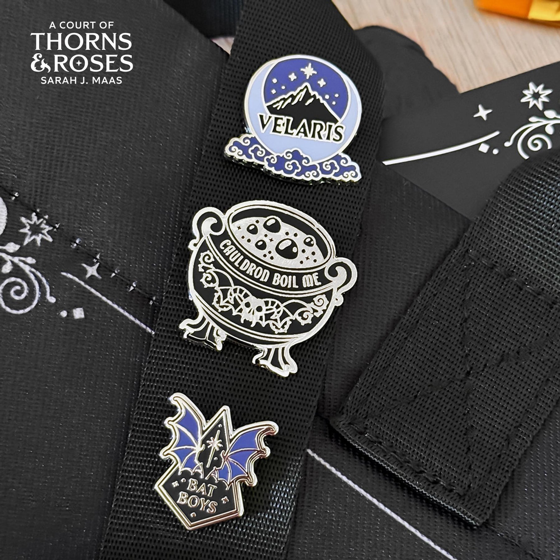 A Court Of Thorns and Roses Enamel Pin 3-Pack