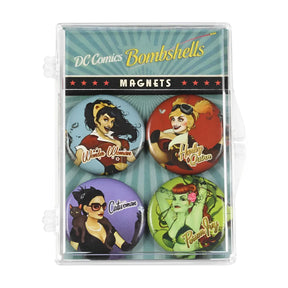 DC Comics Bombshells Magnet 4-Pack