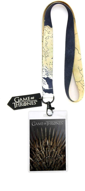 Game of Thrones Lanyard Gift Set - Iron Throne, Lannister, Stark, & Targaryen