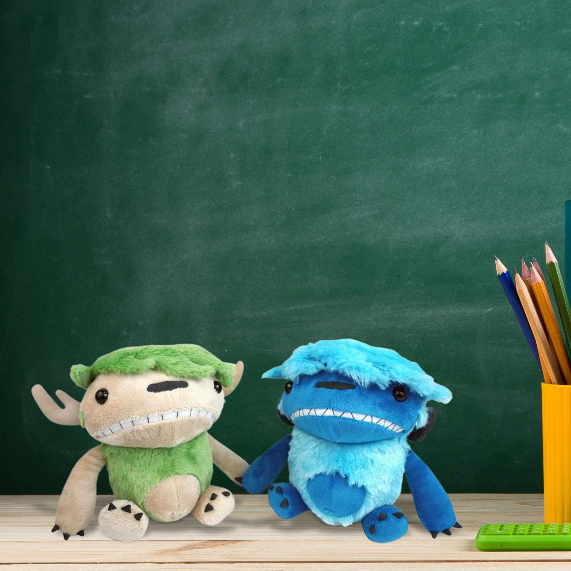 Imps And Monsters Angus & Edie 6" Backpack Clip-On Plush 2-Pack Set