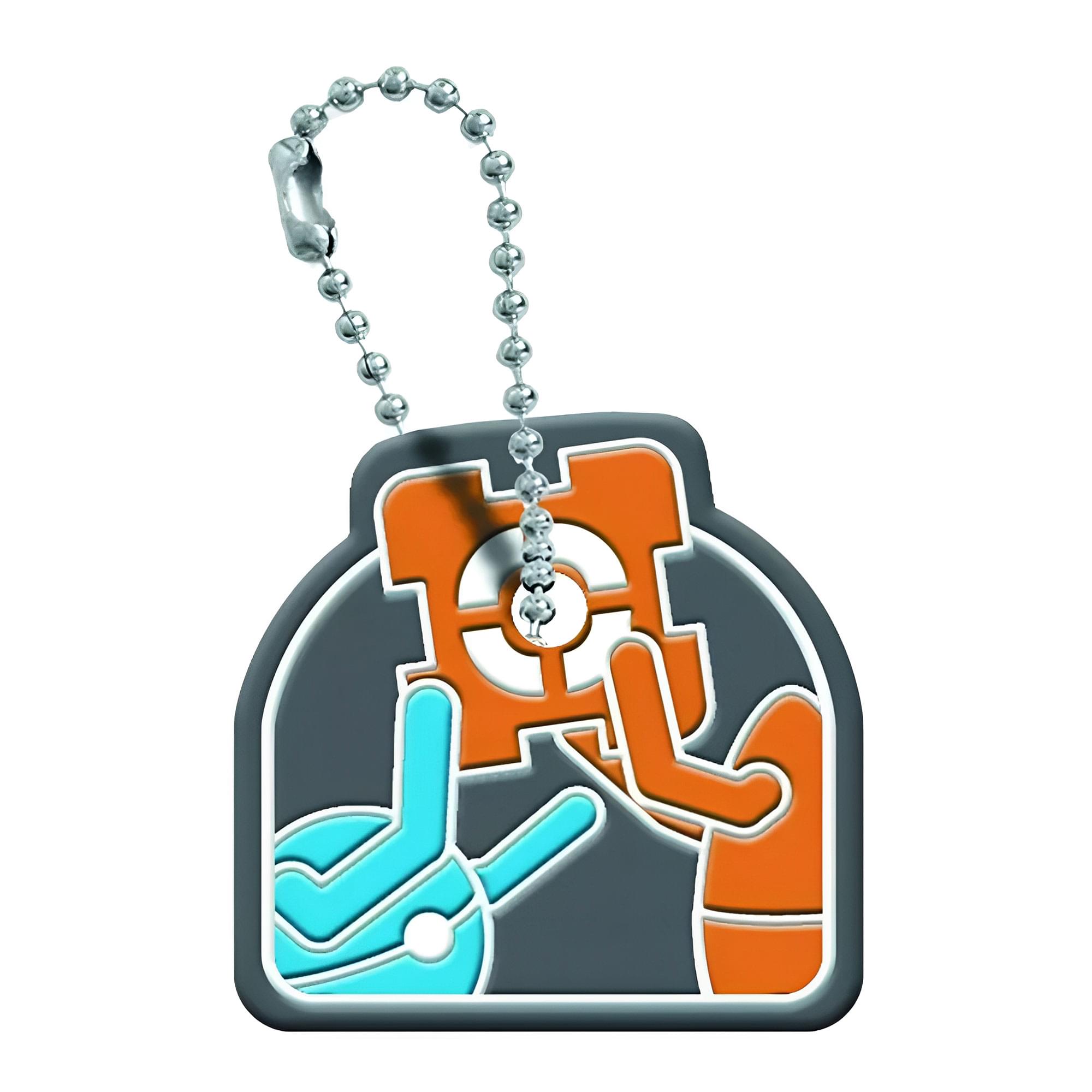 Portal 2 Atlas & P-Body With Cube Key Cover