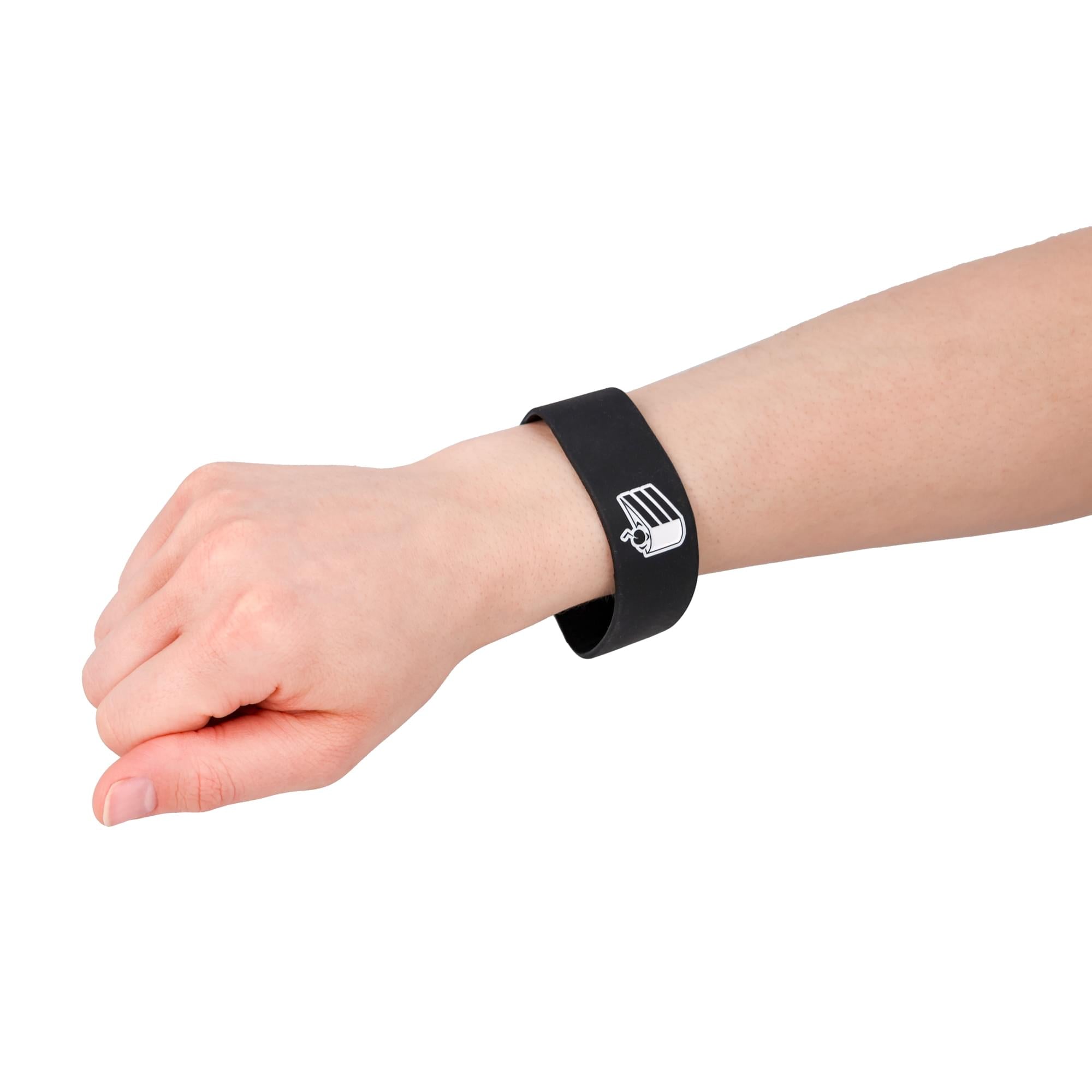 Portal Cake Is A Lie Black Silicone Bracelet