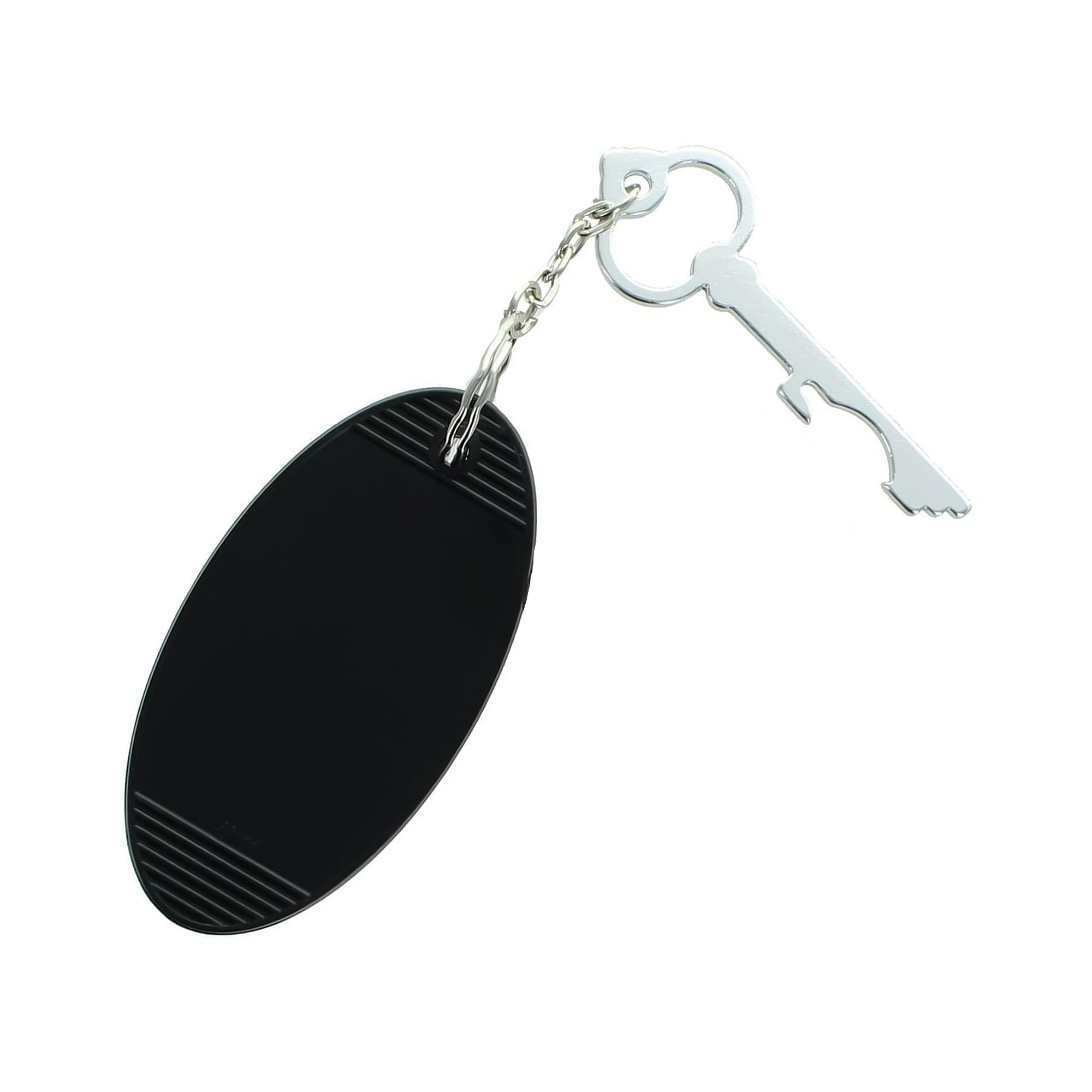 Retro Motel KeyFob - Swiftwood Suites Black
