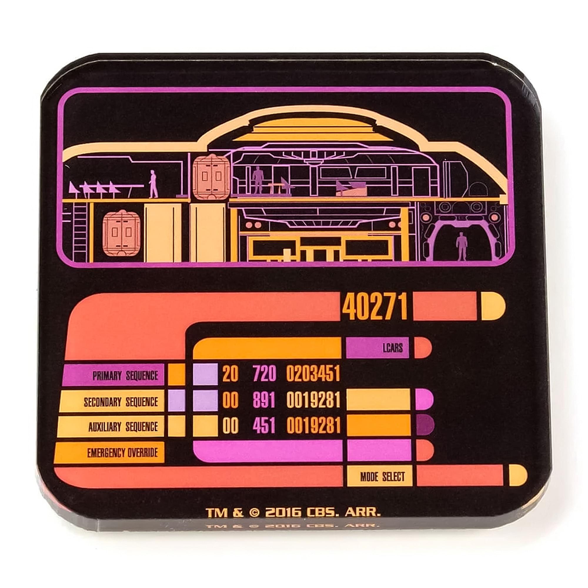 Star Trek LCARS Drink Coasters, Set of 2