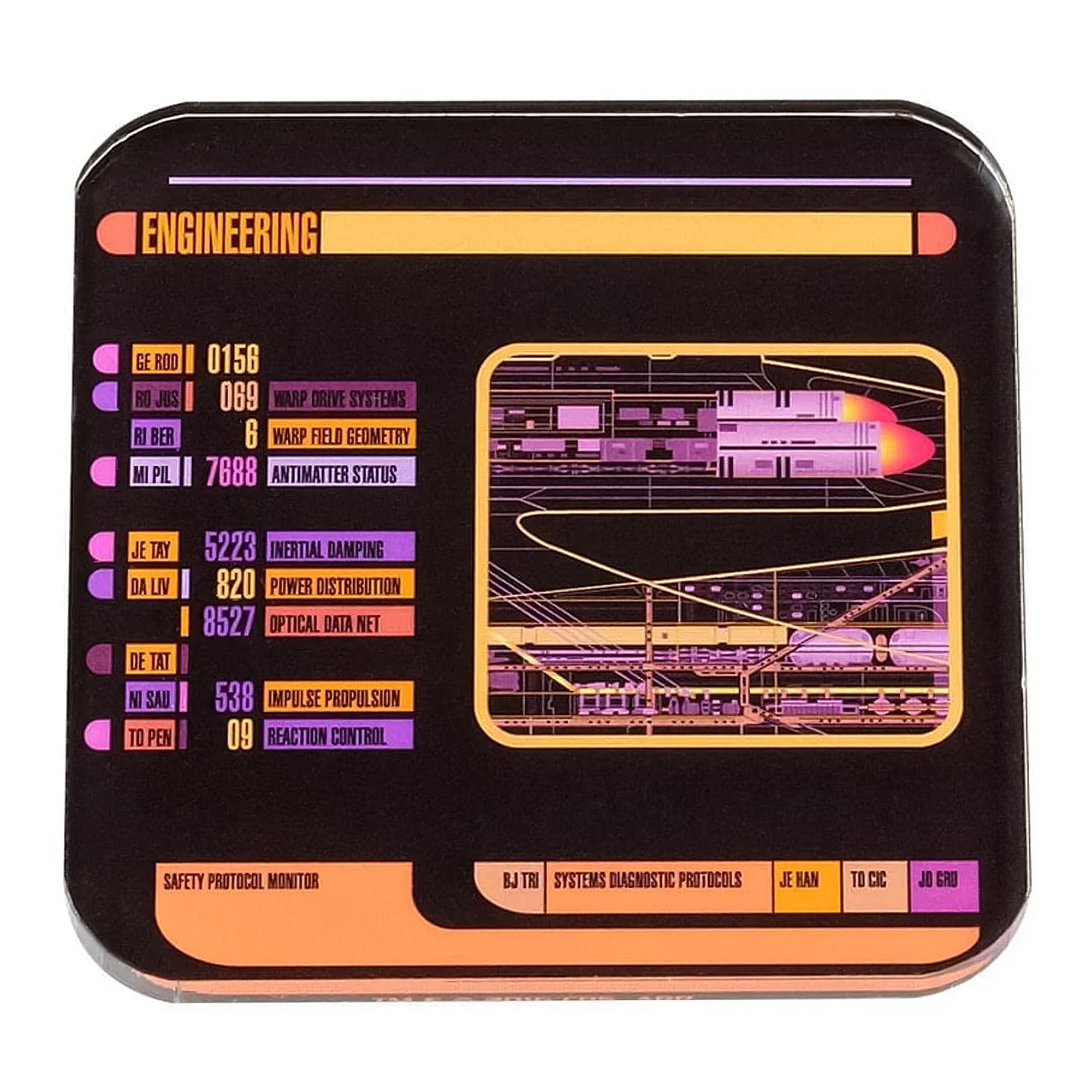 Star Trek LCARS Drink Coasters, Set of 2
