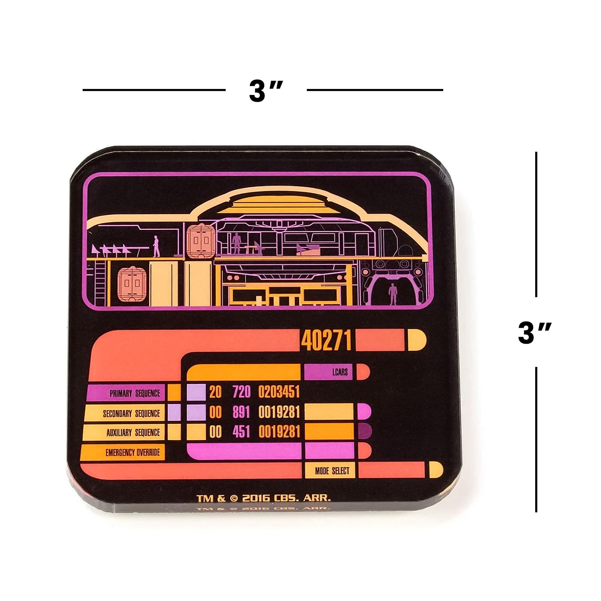Star Trek LCARS Drink Coasters, Set of 2