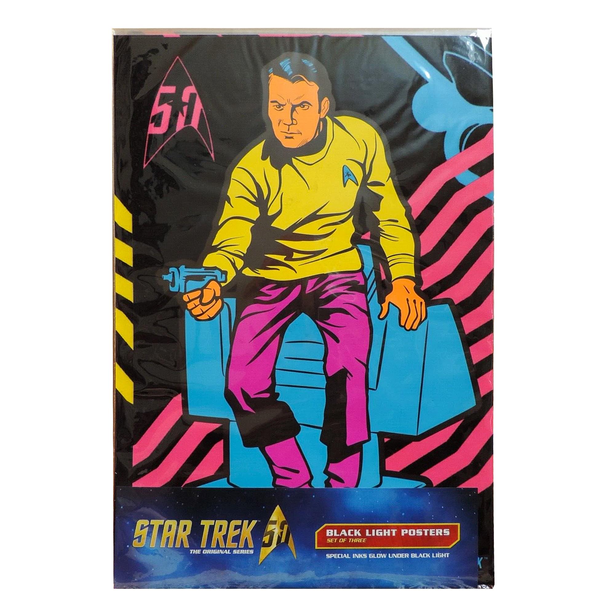 Star Trek TOS Black Light Posters, Set of 3
