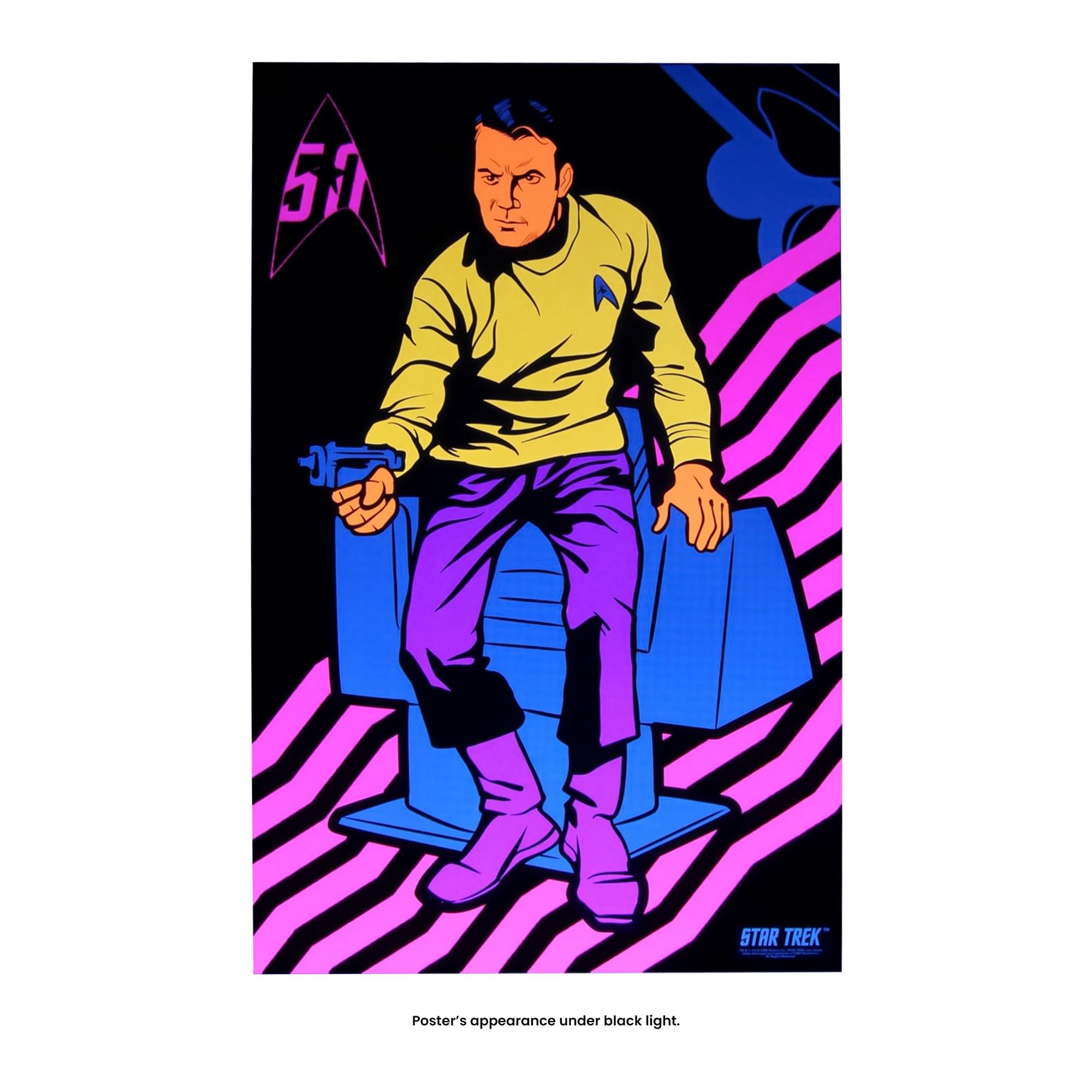 Star Trek TOS Black Light Posters, Set of 3