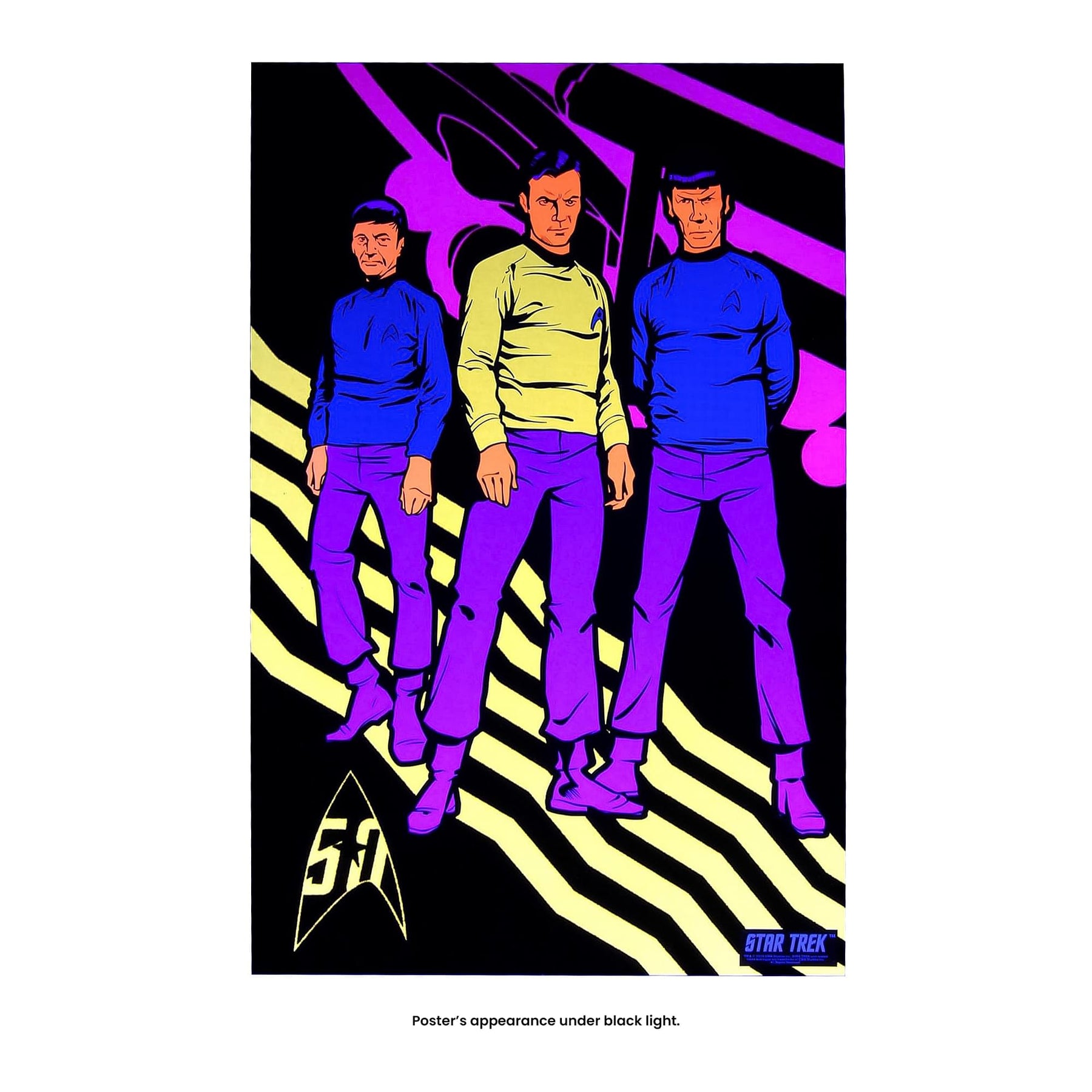 Star Trek TOS Black Light Posters, Set of 3
