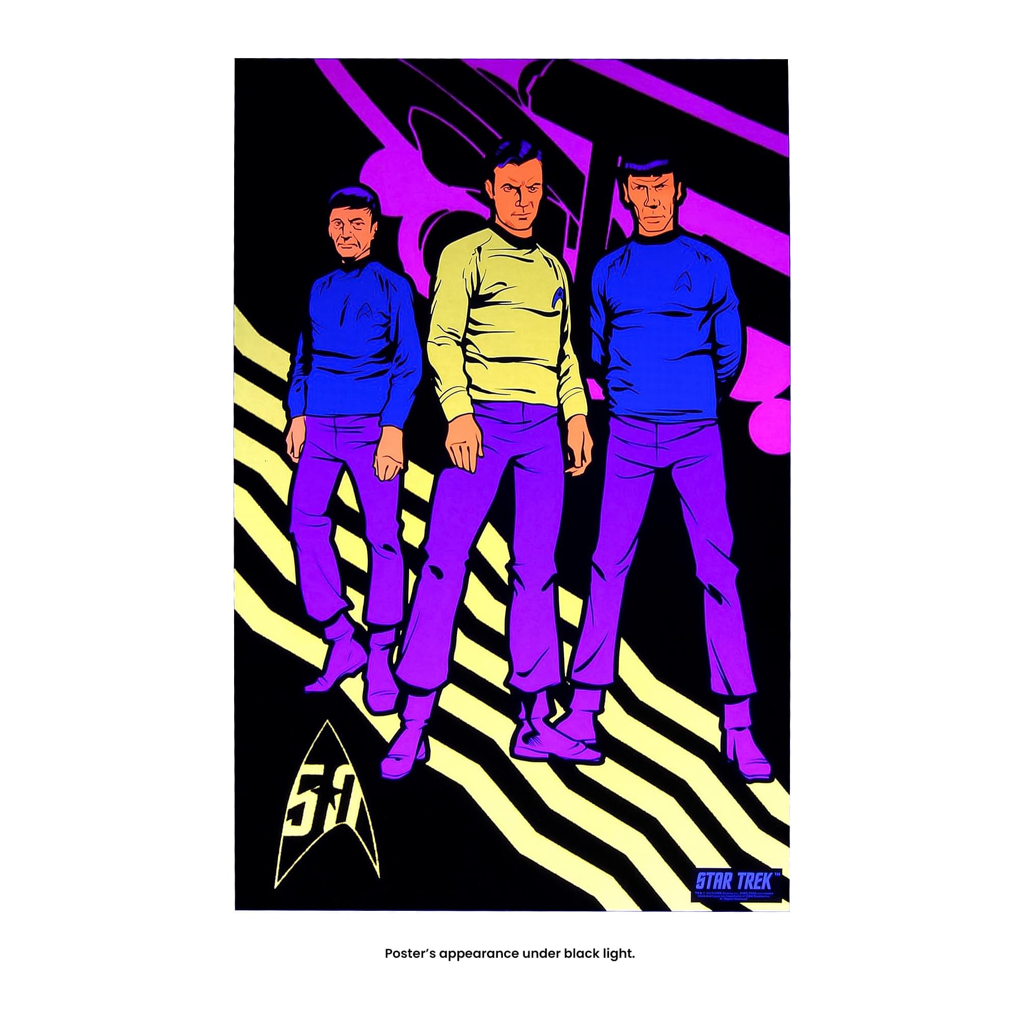 Star Trek TOS Black Light Posters, Set of 3