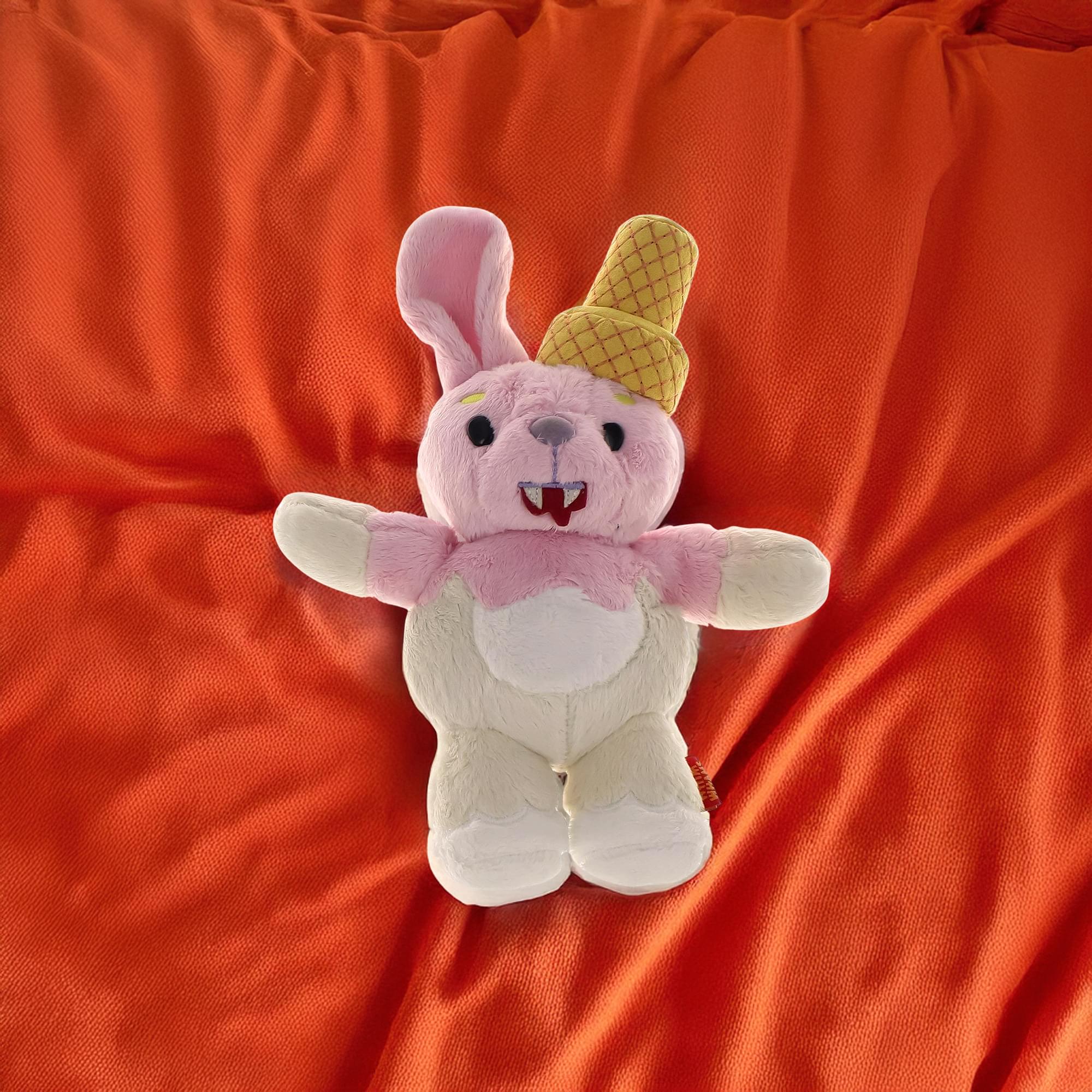 WhimWham 8" Plush, Bunny Ice Cream Cone Vampire