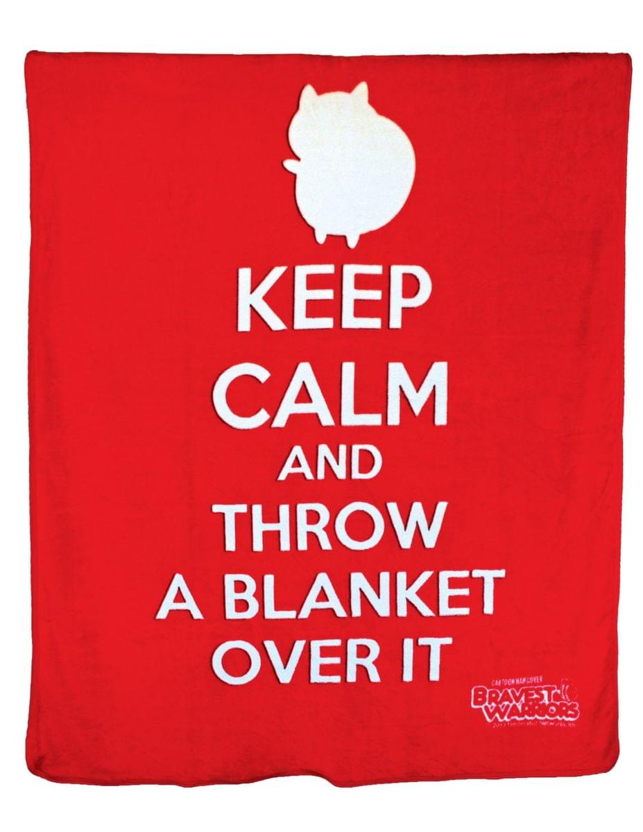Bravest Warrior Catbug Microplush Blanket Keep Calm & Throw a Blanket Over It
