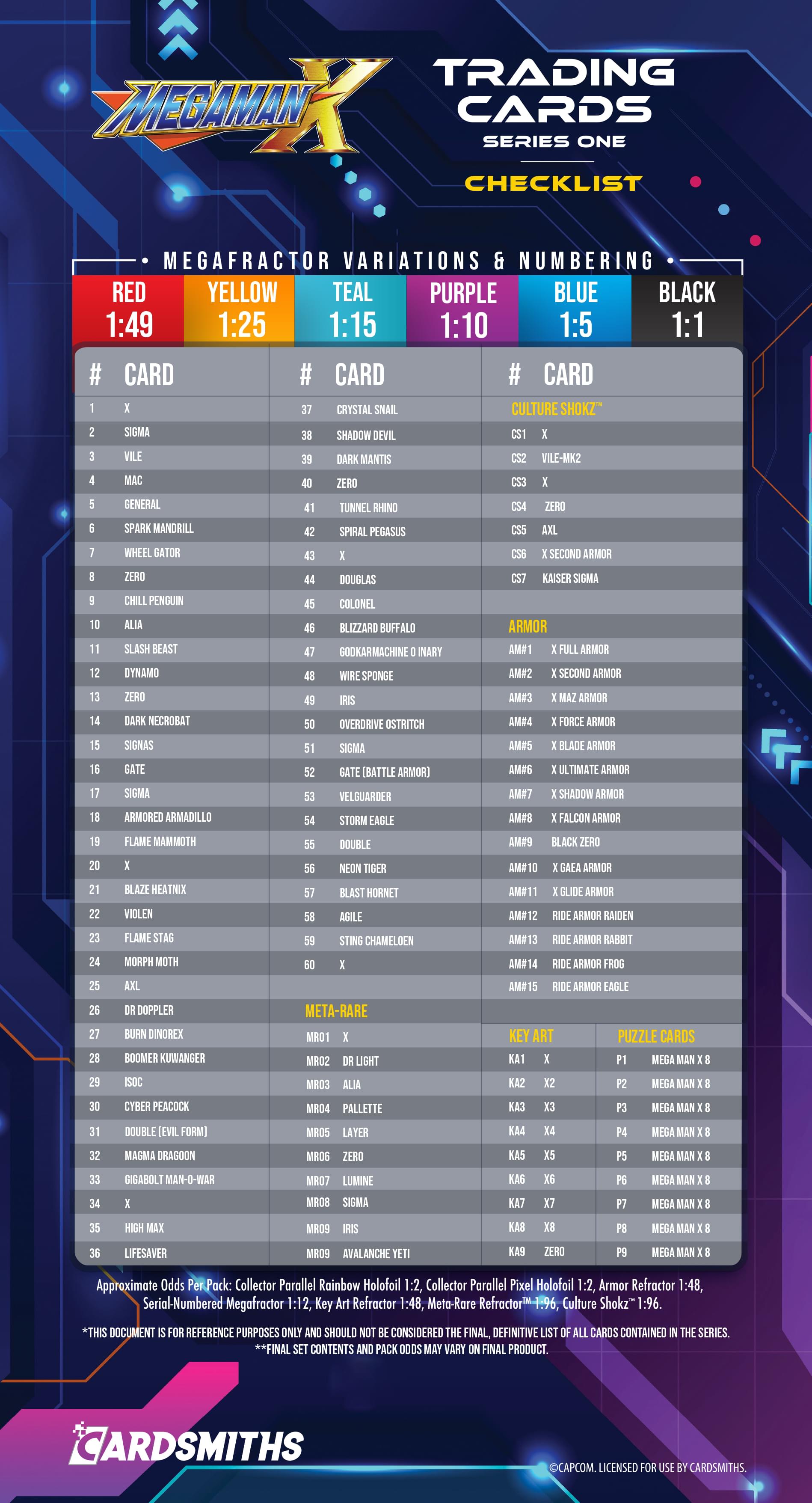 Mega Man X Trading Cards Series One | 2-Pack Collector Box