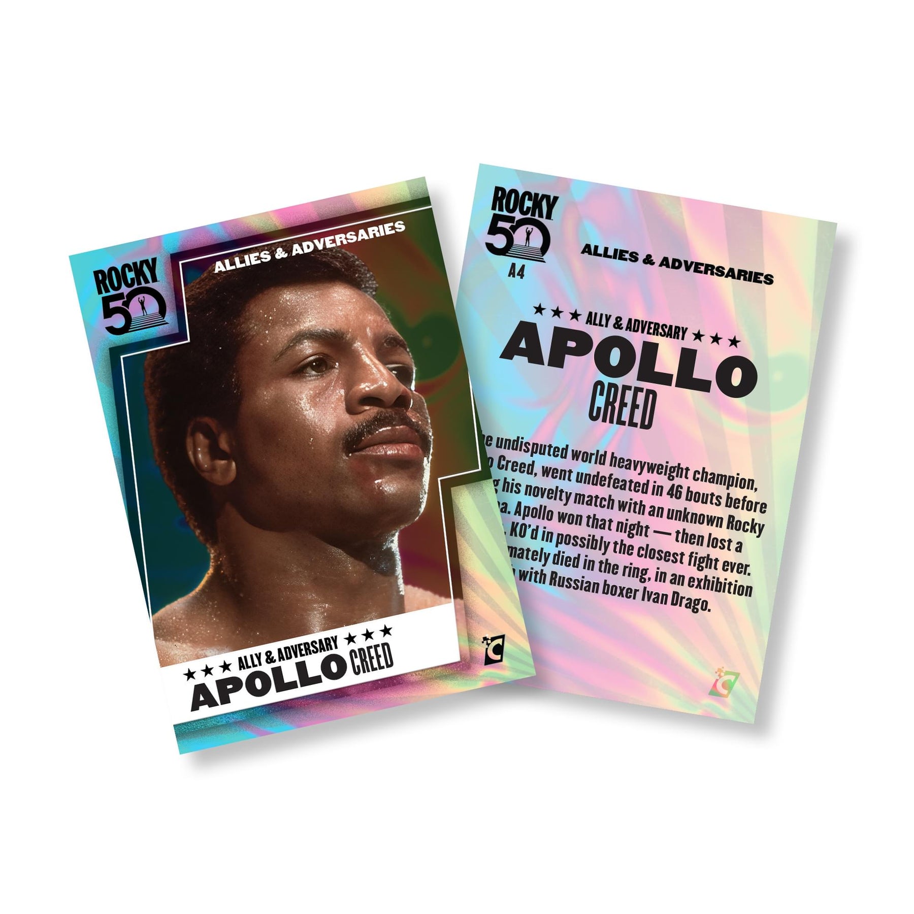 Rocky 50th Anniversary Trading Cards Collector Box | 2 Packs