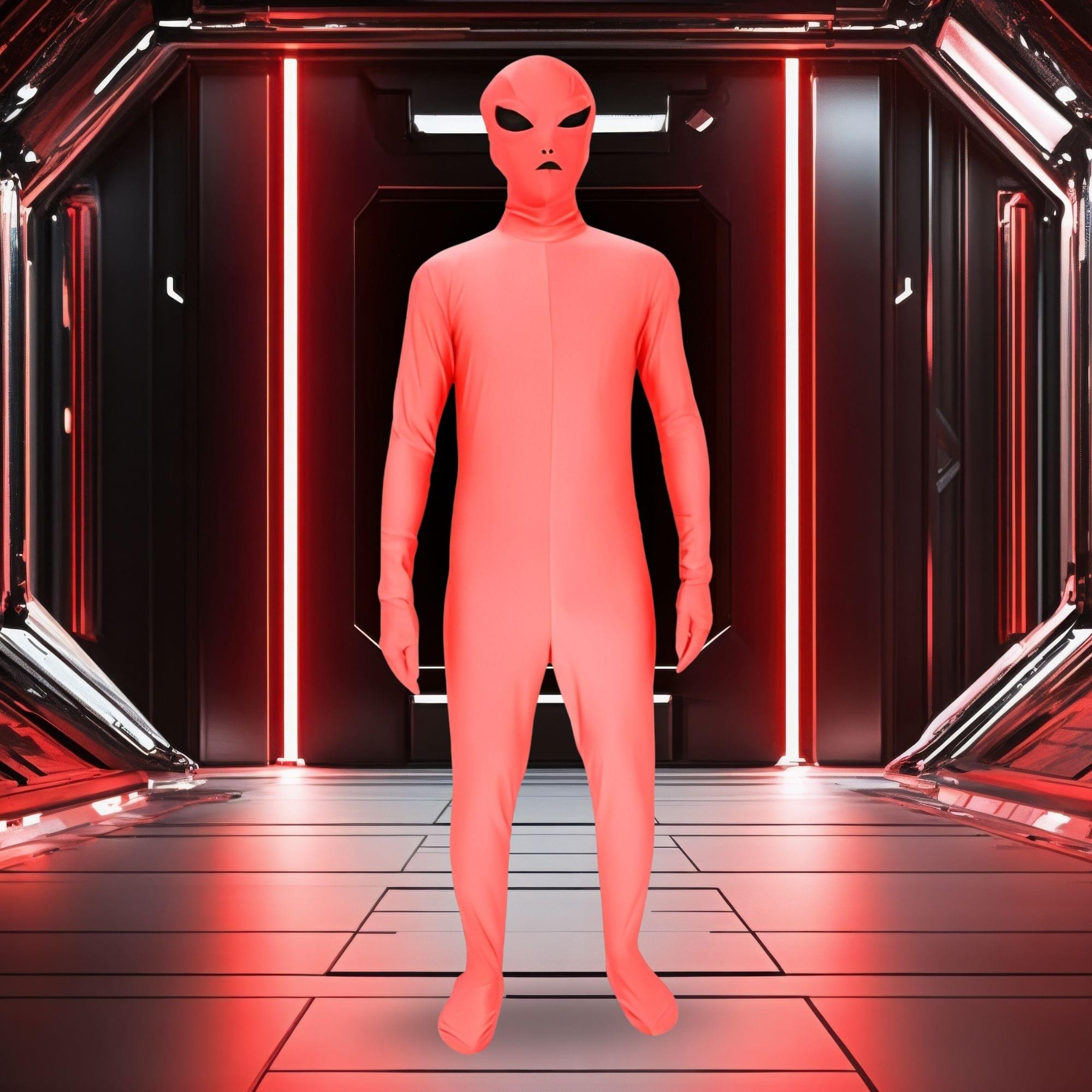 Red Alien Adult Costume Large