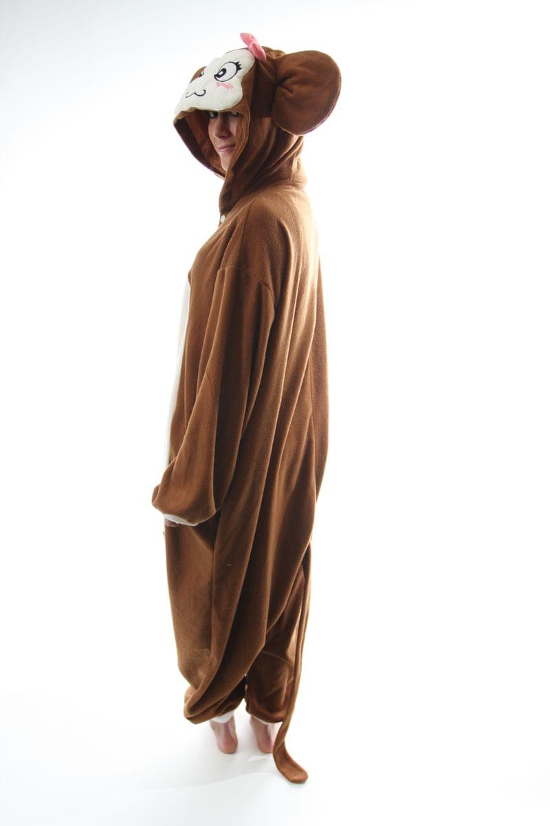 BCozy Kigu Unisex Animal Costume Pajama Jumpsuit Adult: Monkey