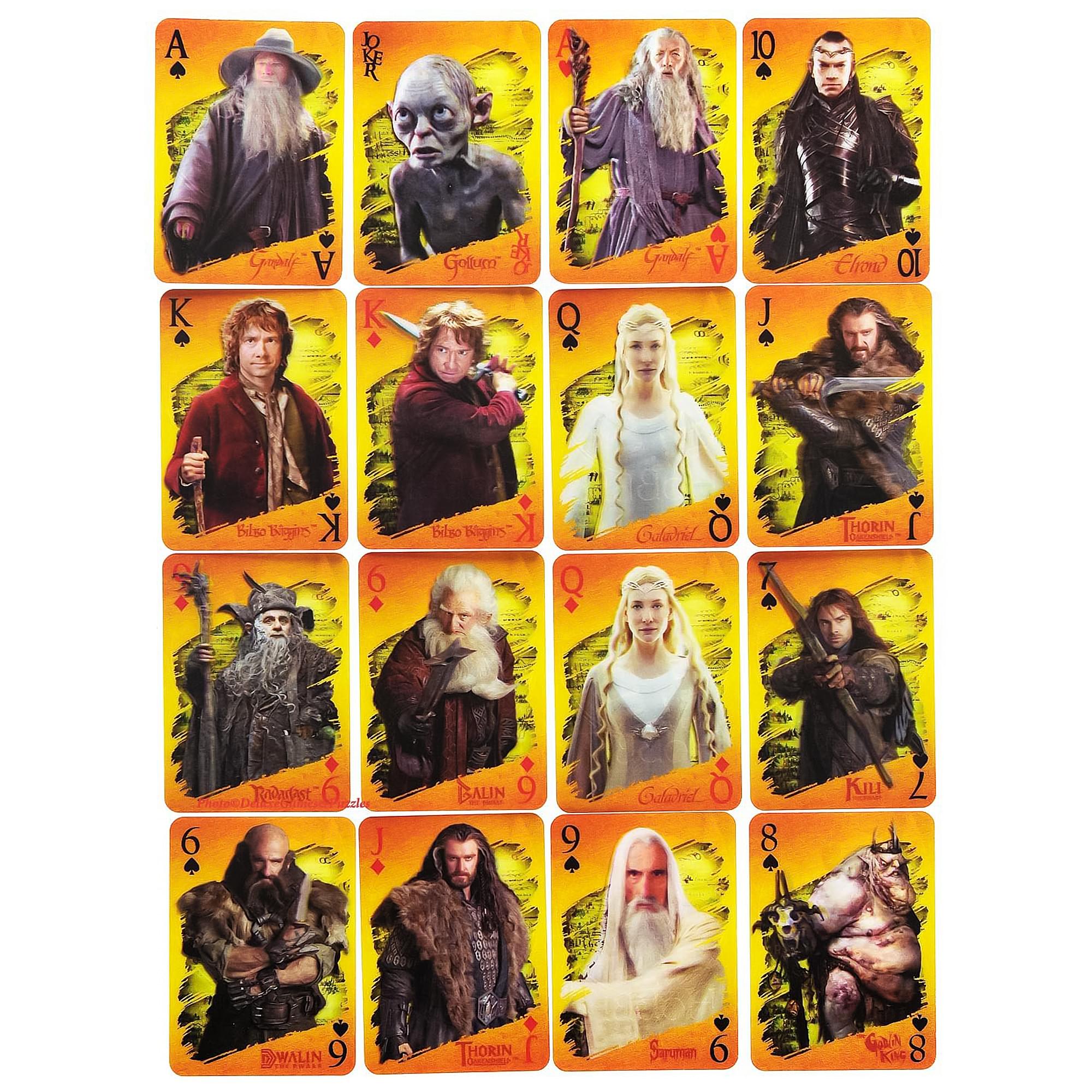 The Hobbit: An Unexpected Journey Lenticular Playing Cards w/ Collectible Tin