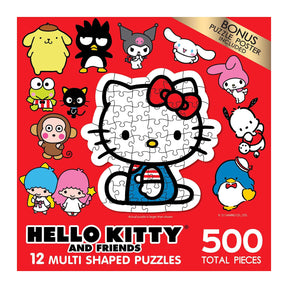 Hello Kitty 500 Piece Multi Shape Mini Jigsaw Puzzles | Set of 12