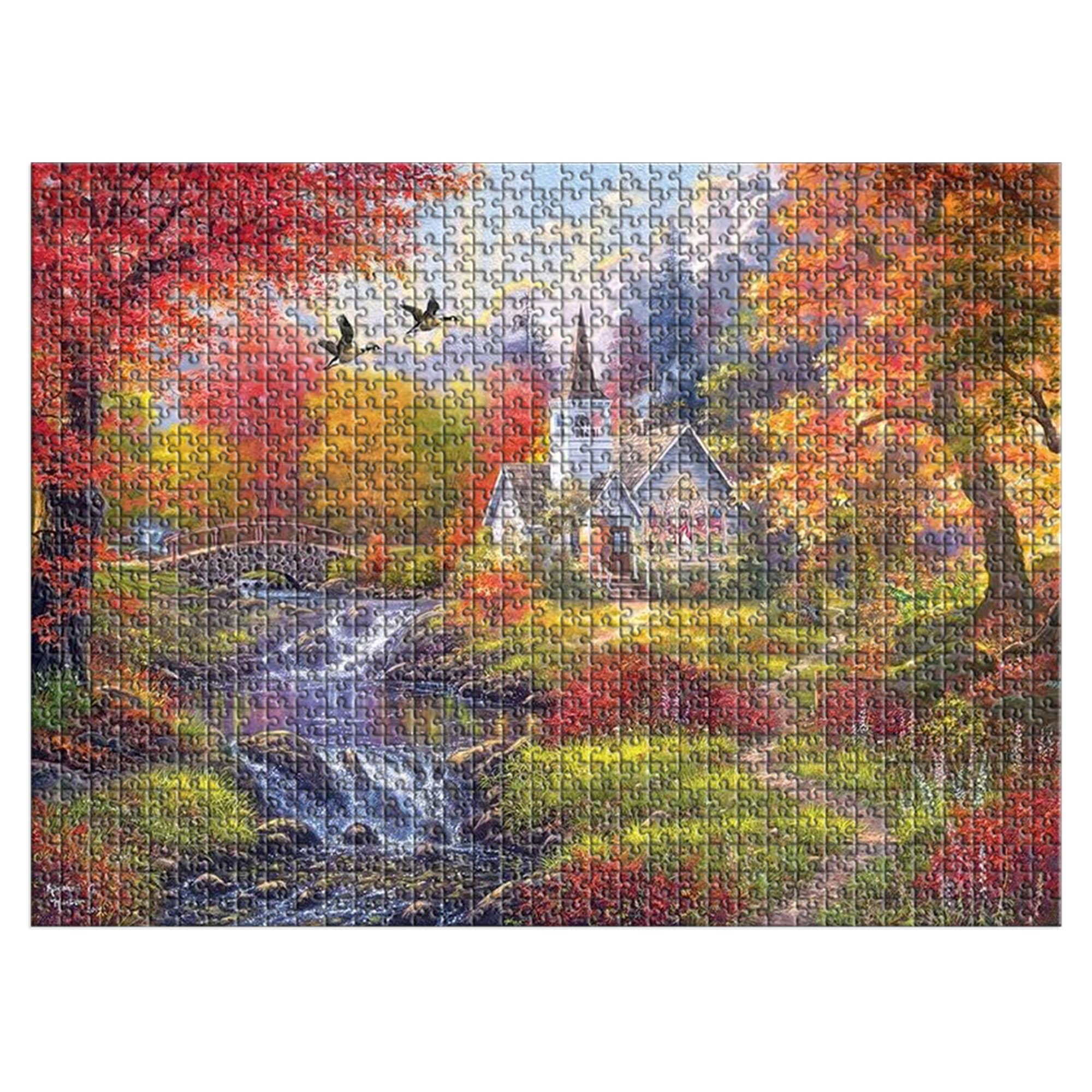 Woodland Church by Abraham Hunter 1000 Piece Jigsaw Puzzle