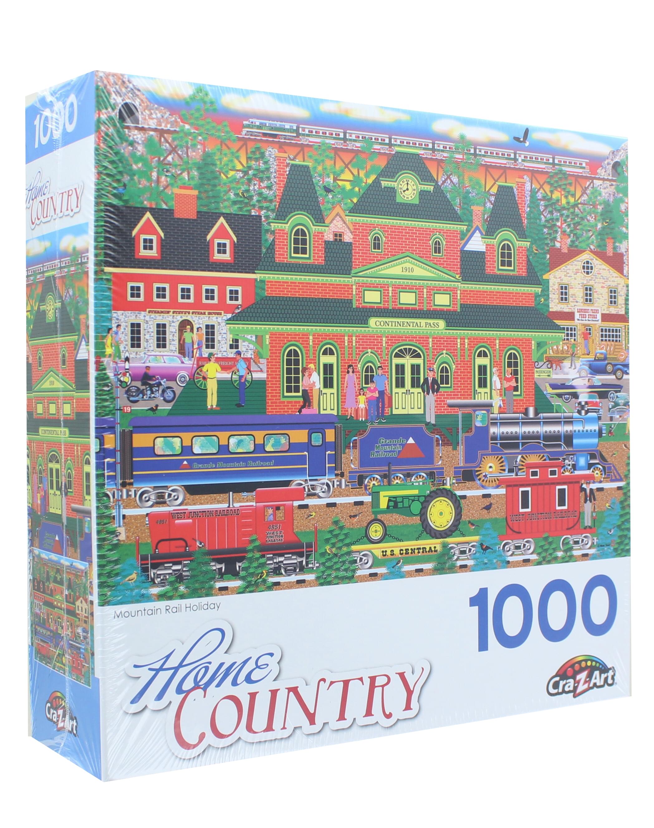 Mountain Rail Holiday 1000 Piece Jigsaw Puzzle