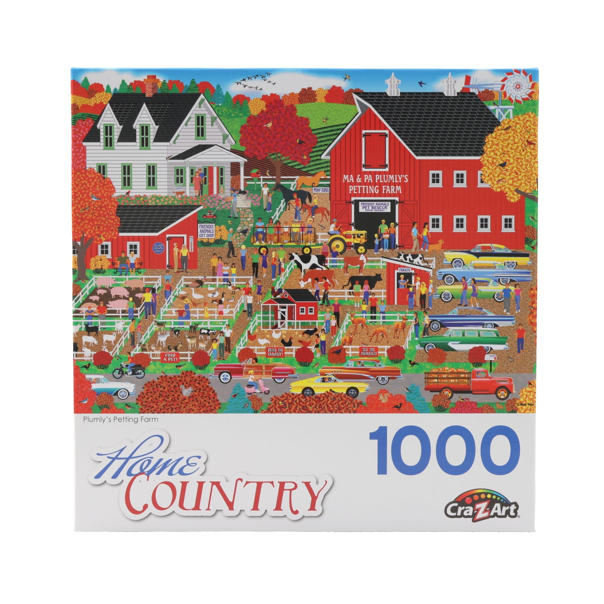 Plumly's Petting Farm 1000 Piece Jigsaw Puzzle
