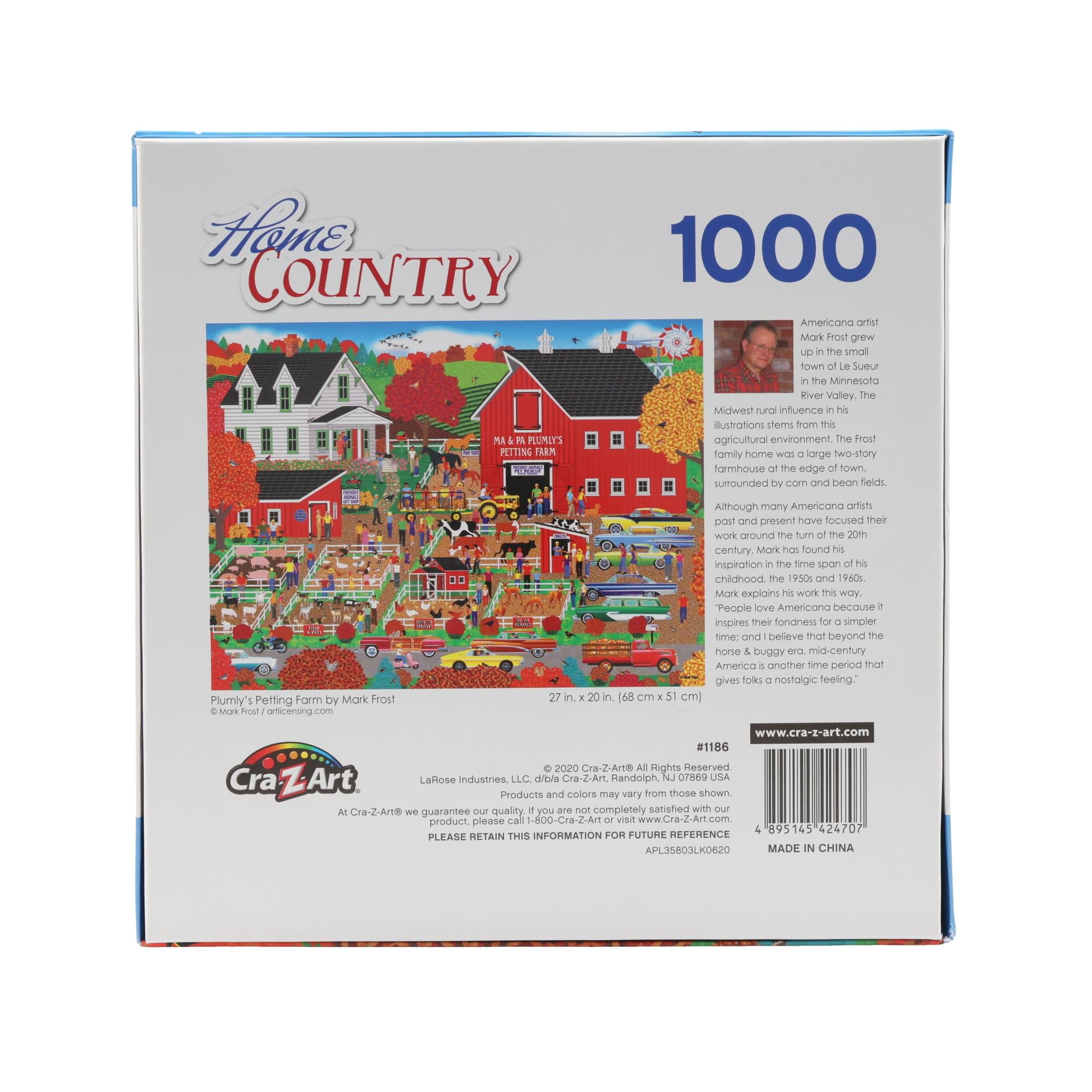 Plumly's Petting Farm 1000 Piece Jigsaw Puzzle