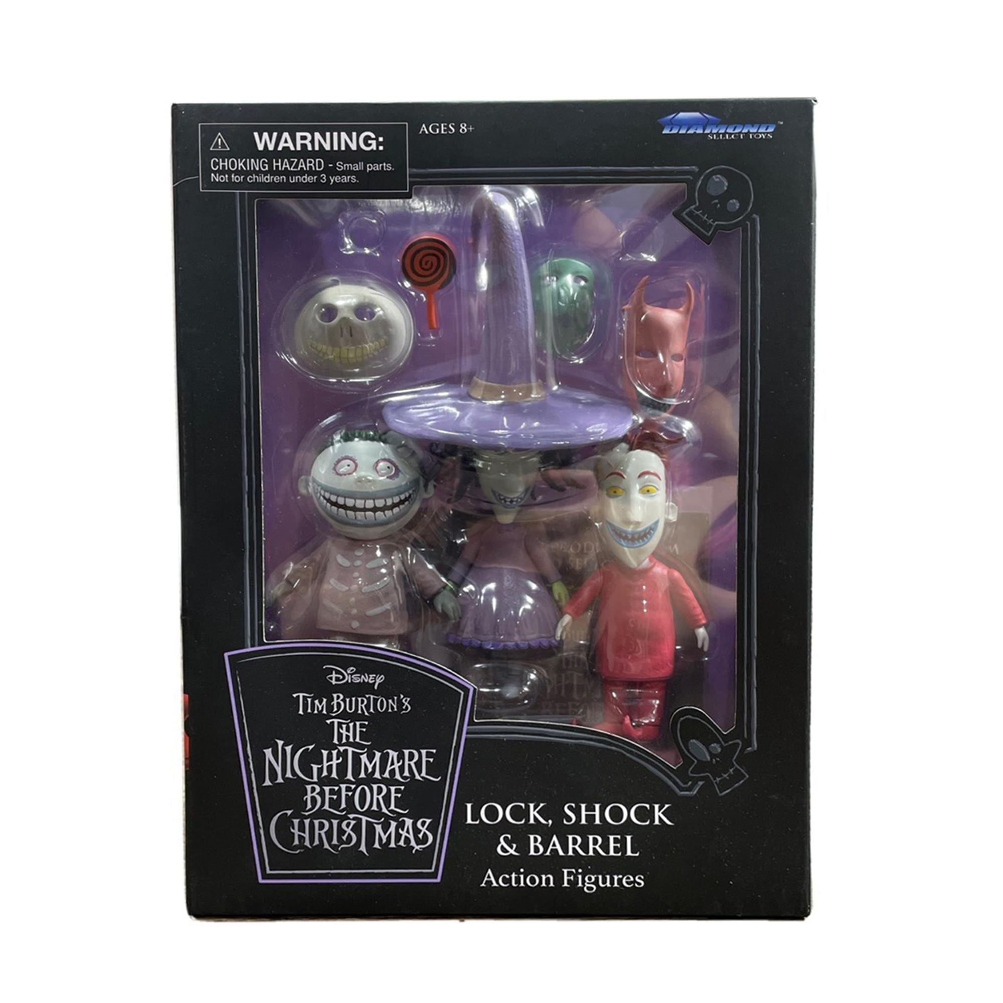 Nightmare Before Christmas Best Of Series 1 Lock Shock Barrel Figures