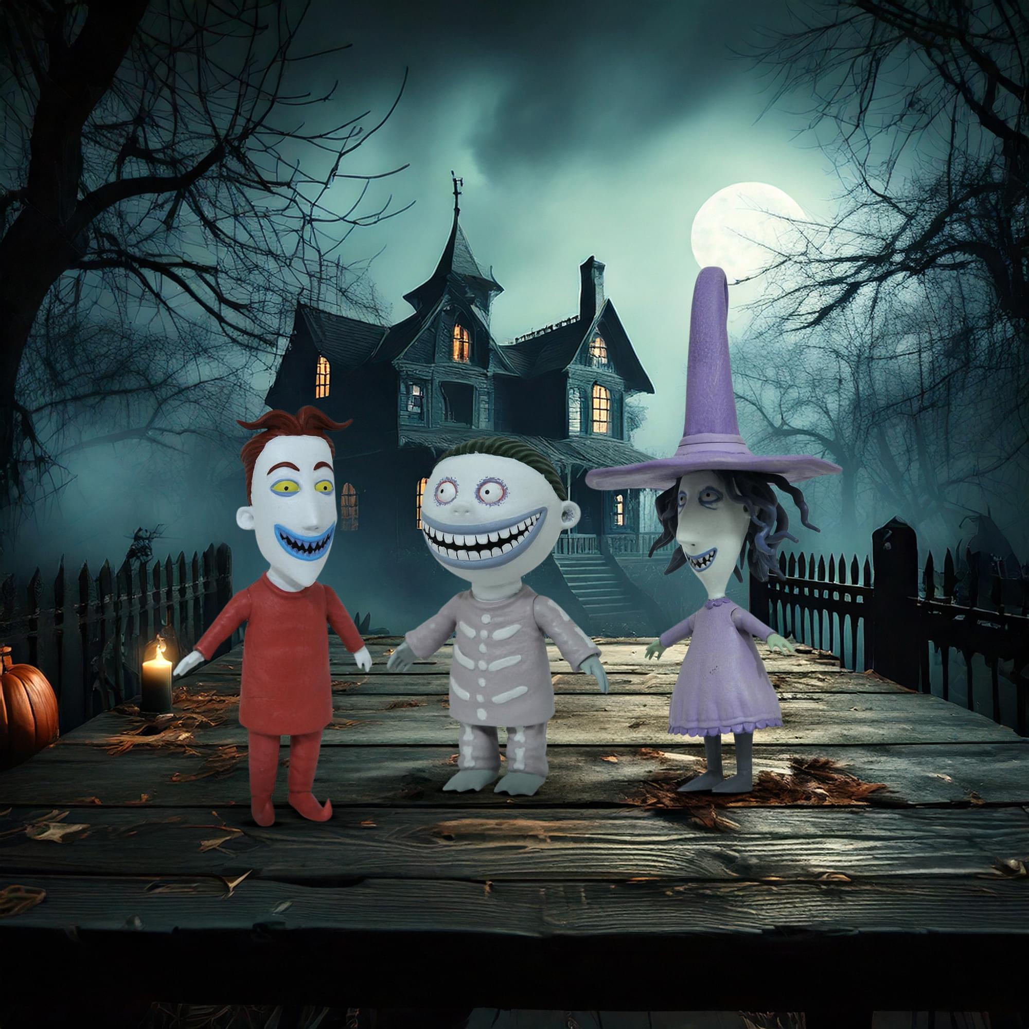 Nightmare Before Christmas Best Of Series 1 Lock Shock Barrel Figures