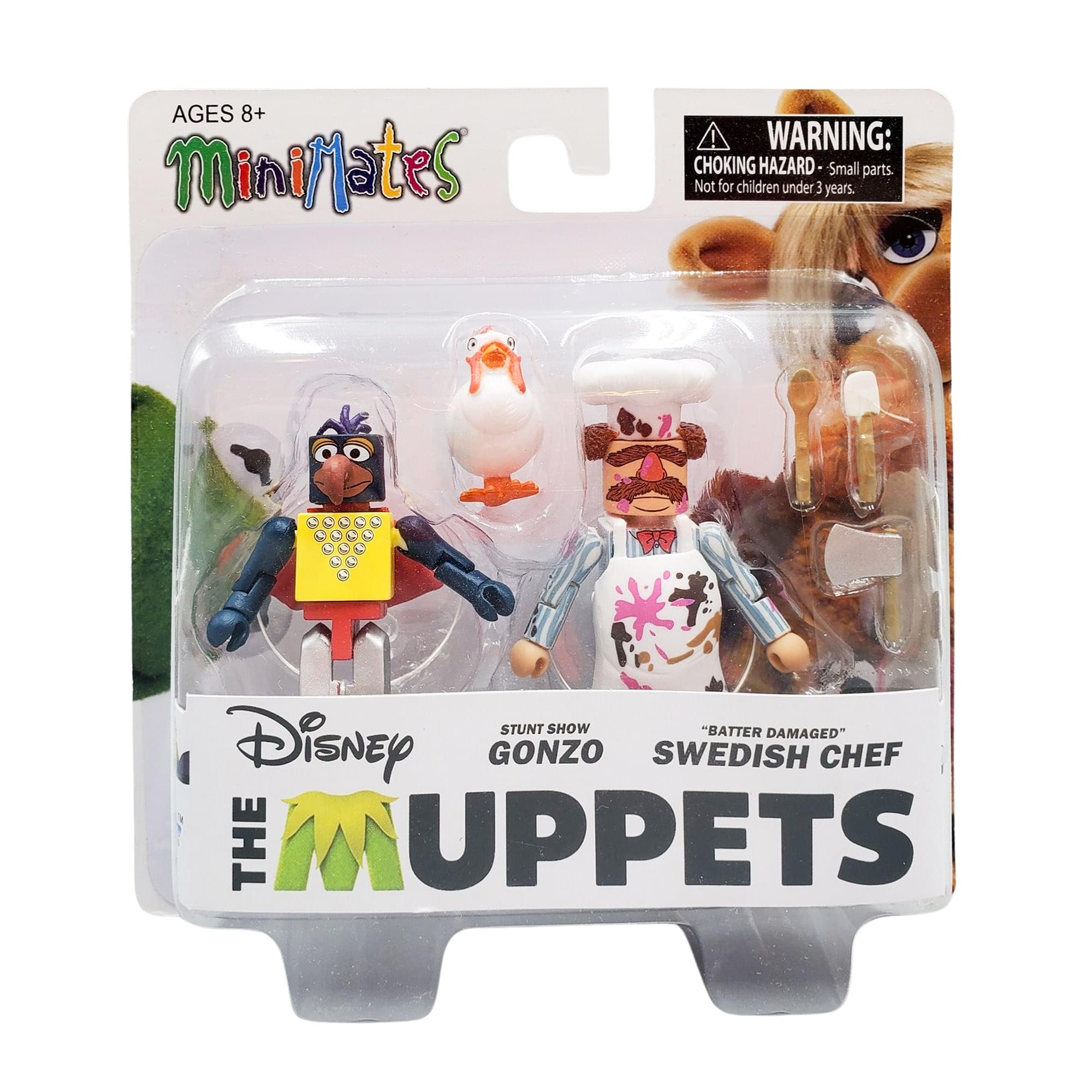 Muppets Minimates S1 2-Pack: Stunt Show Gonzo & Batter Damaged Swedish Chef