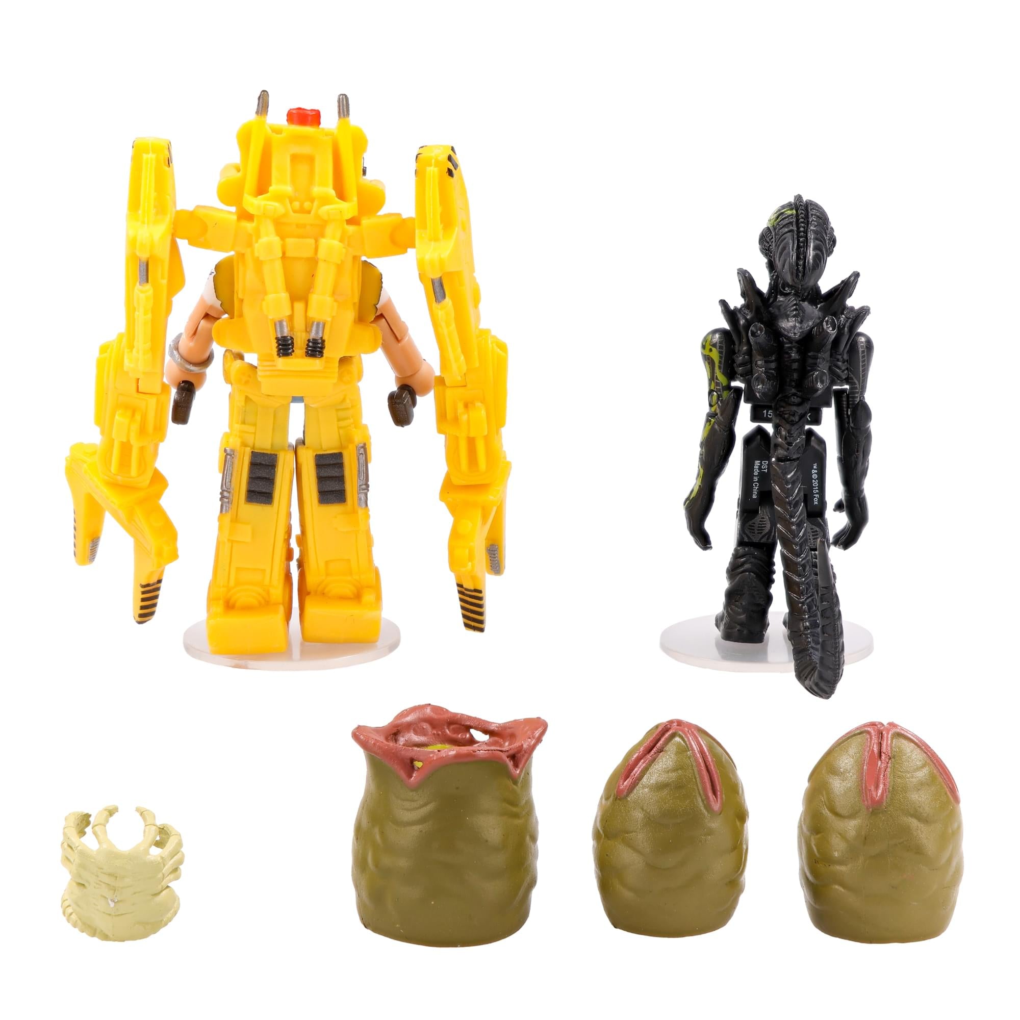 Aliens Deluxe Power Loader with Ripley & Battle-Damaged Alien Warrior Minimates