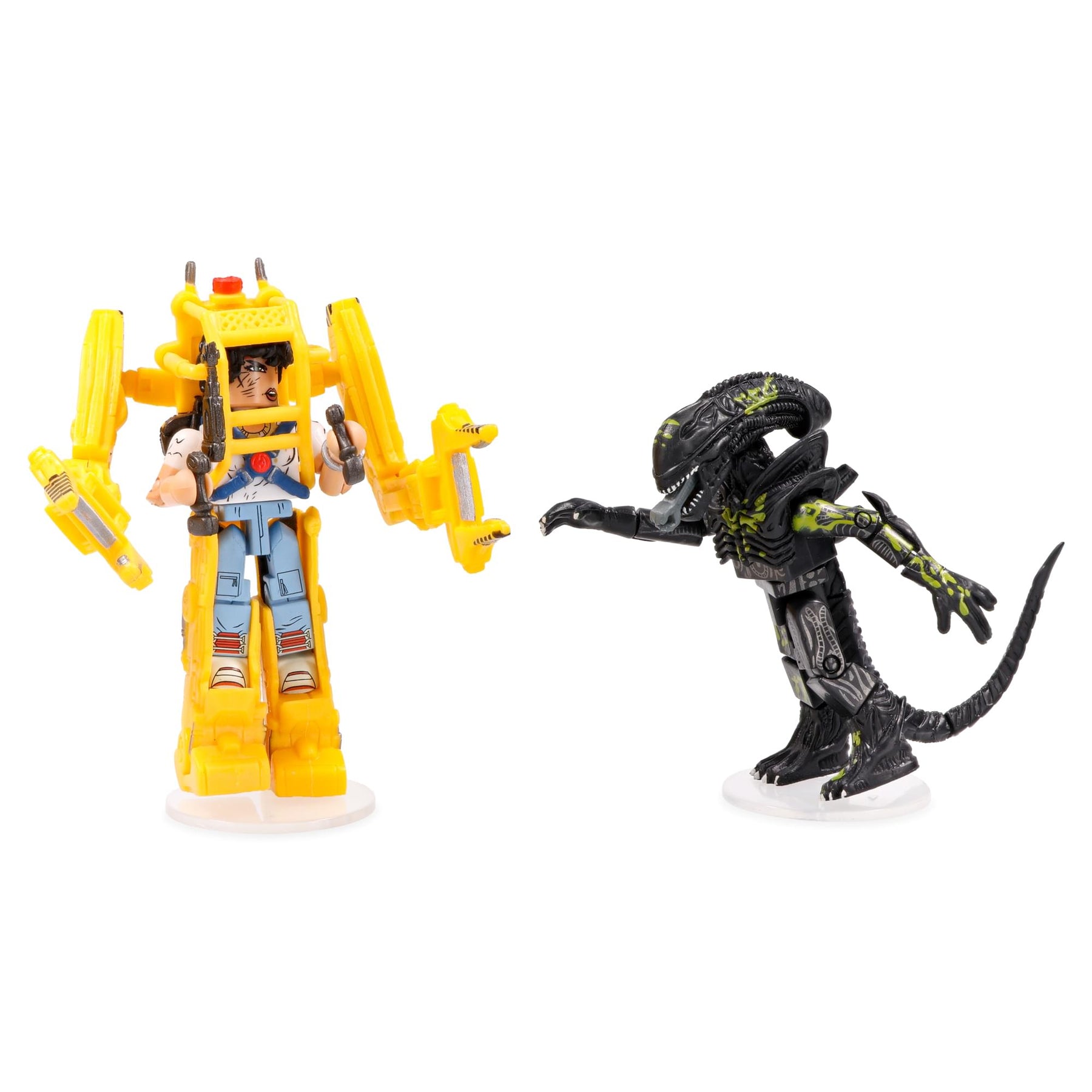 Aliens Deluxe Power Loader with Ripley & Battle-Damaged Alien Warrior Minimates