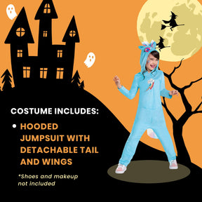 My Little Pony Rainbow Dash Girls Hooded Costume Jumpsuit