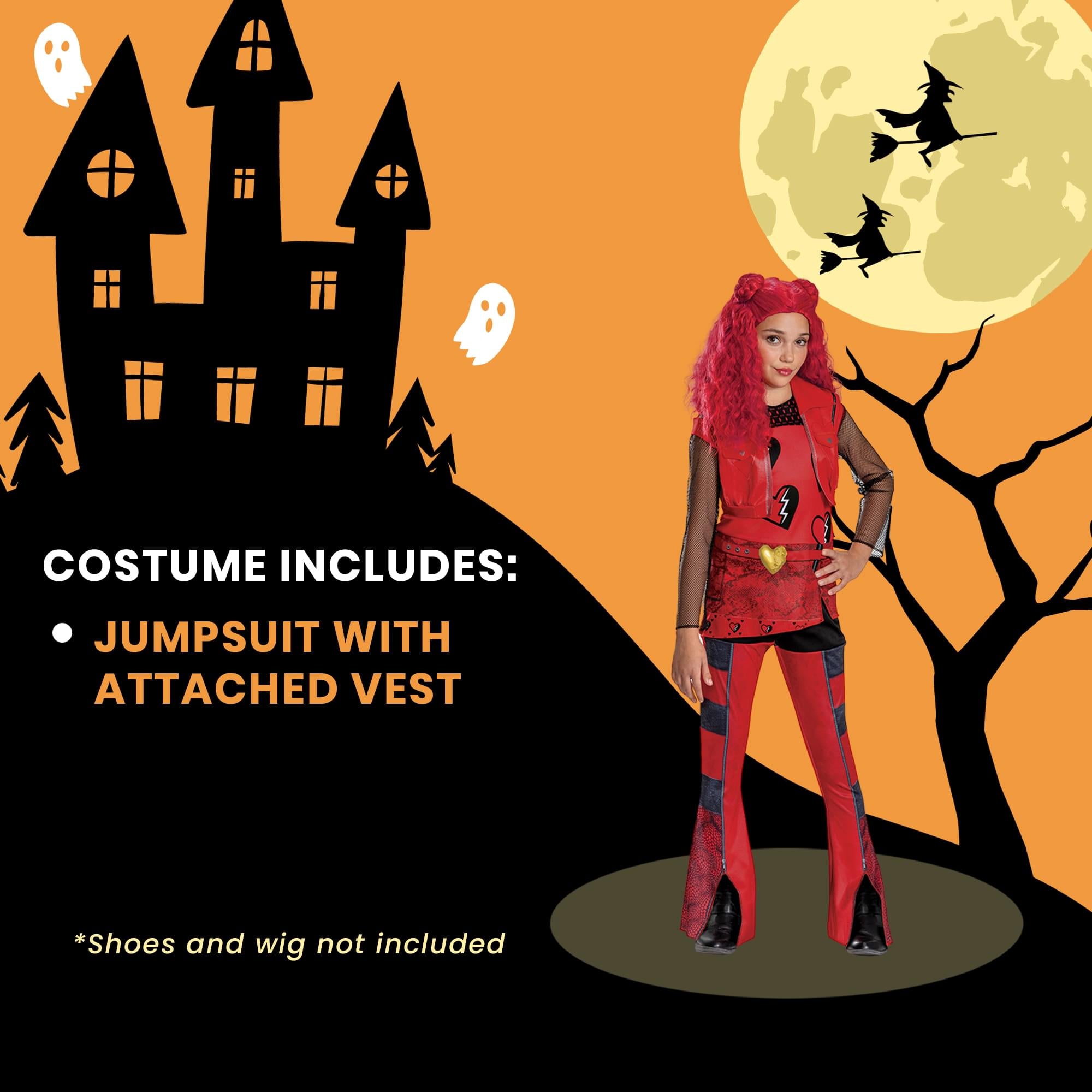 Descendants 4 Red Classic Girls Costume