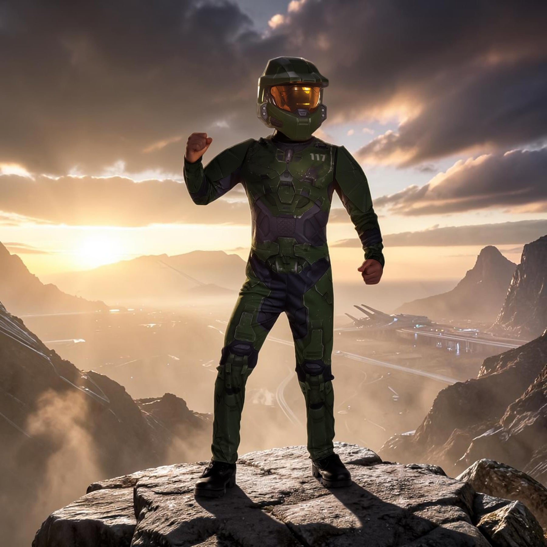 Halo Infinite Master Chief Classic Boys Costume