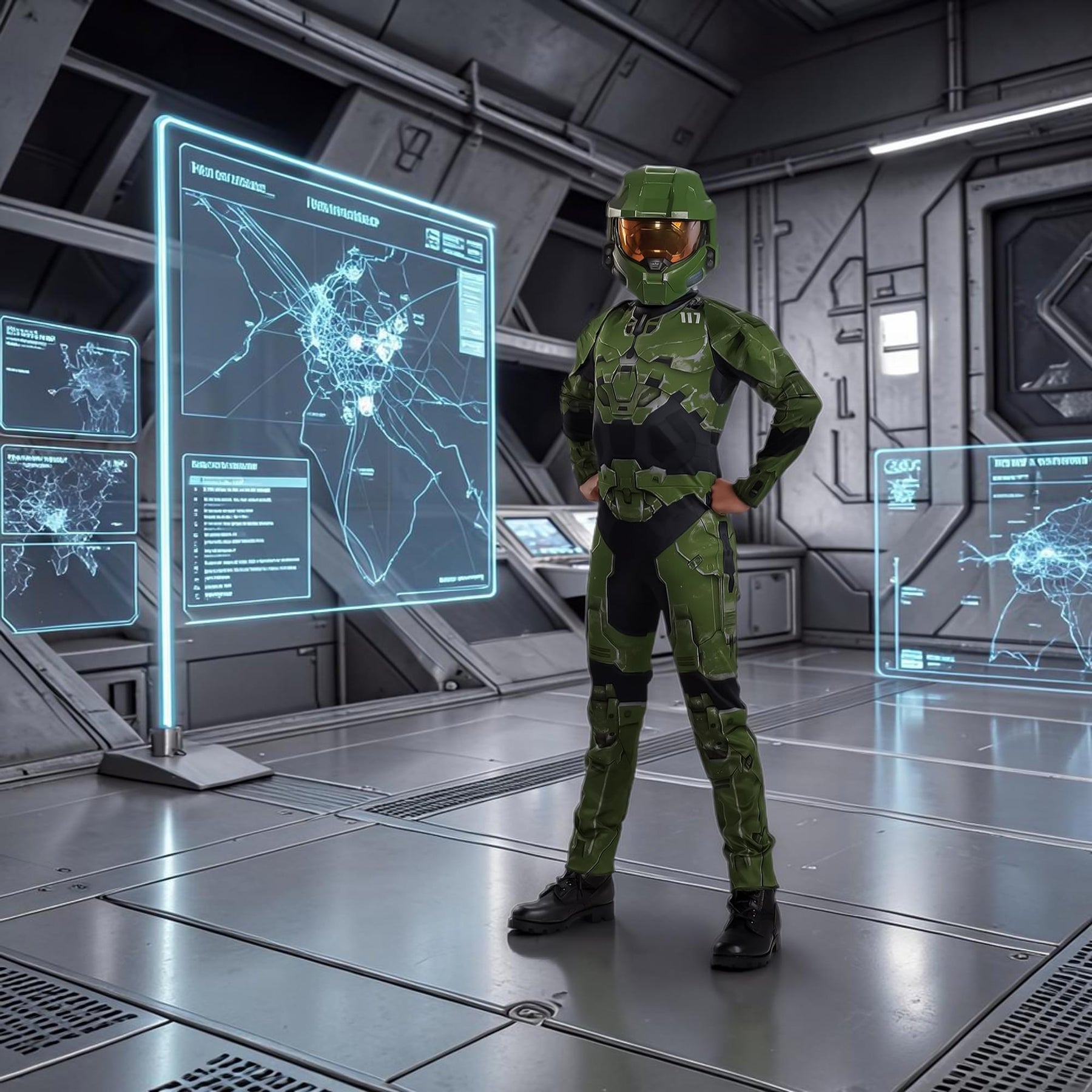 Halo Infinite Master Chief Classic Boys Costume