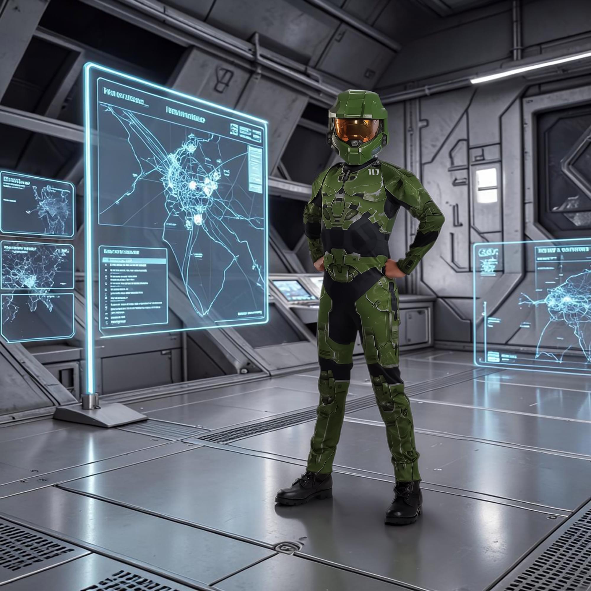 Halo Infinite Master Chief Classic Boys Costume
