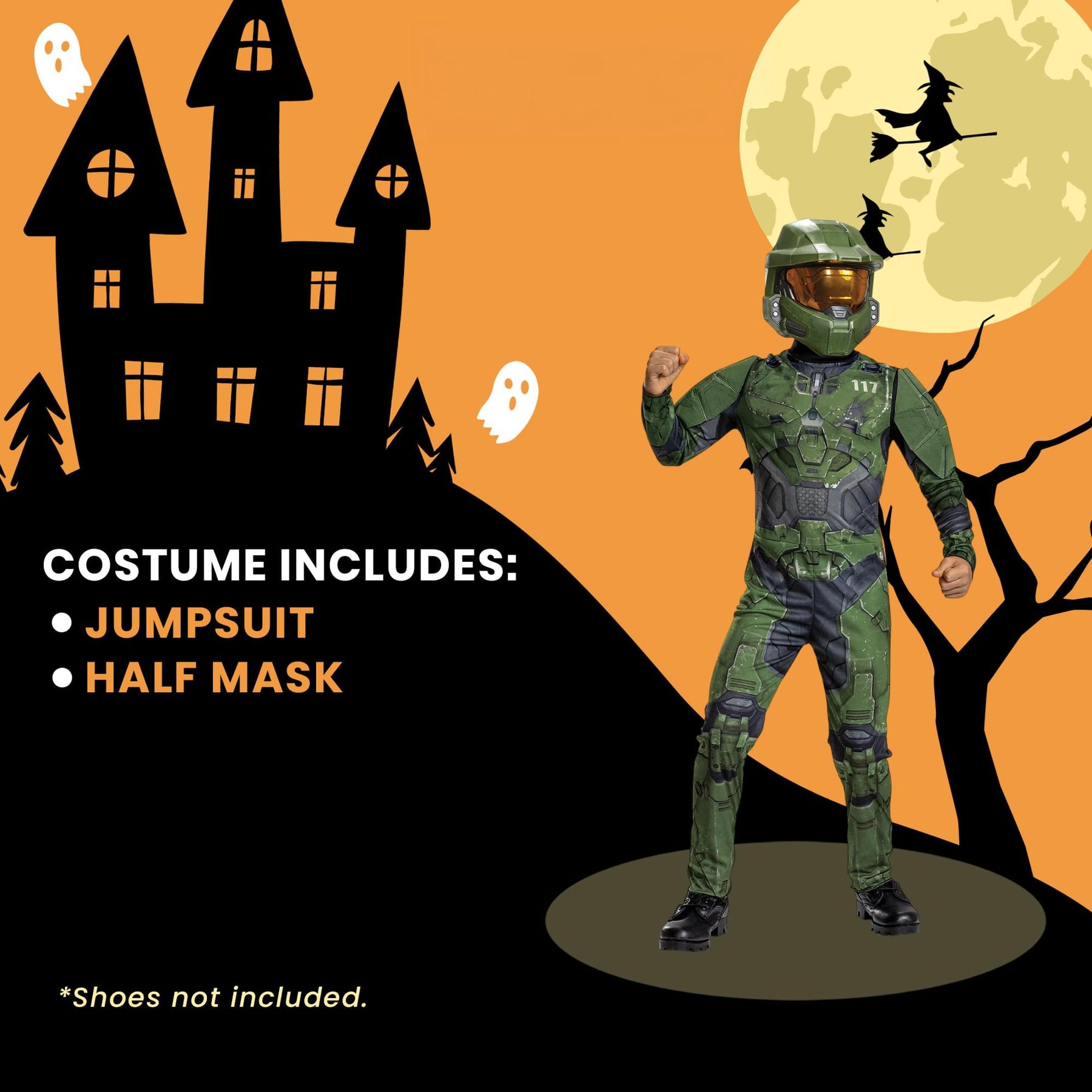 Halo Infinite Master Chief Classic Boys Costume